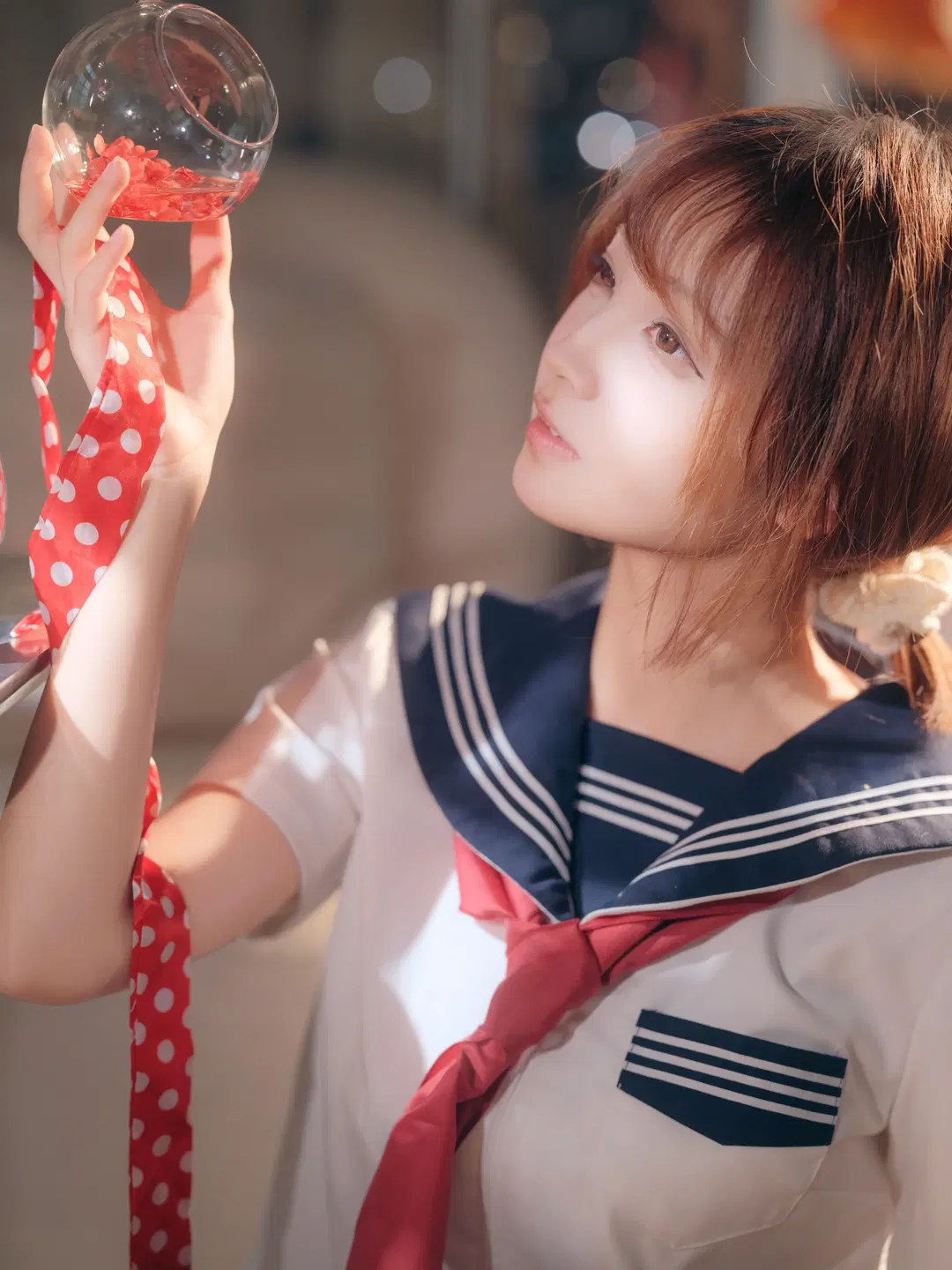 水手服少女与金鱼的夏日光影记录 - 皮皮皮皮皮皮蛋 - 第4张