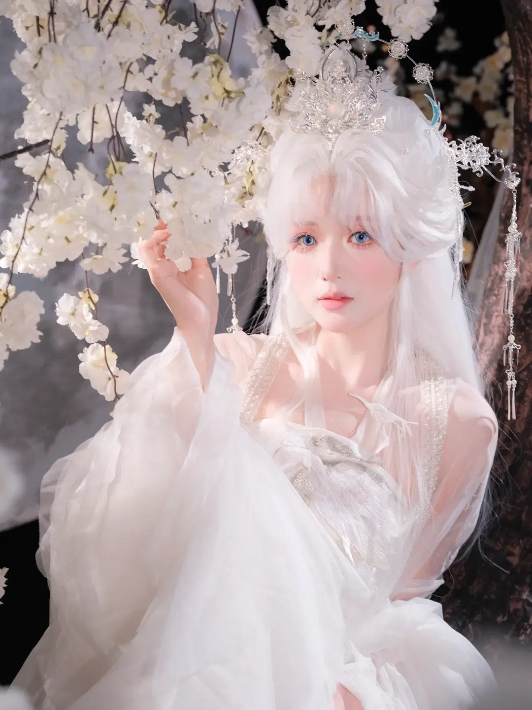 古风cos, 花亦山心之月, 神女造型, 越汐音cos, 孔雀明王