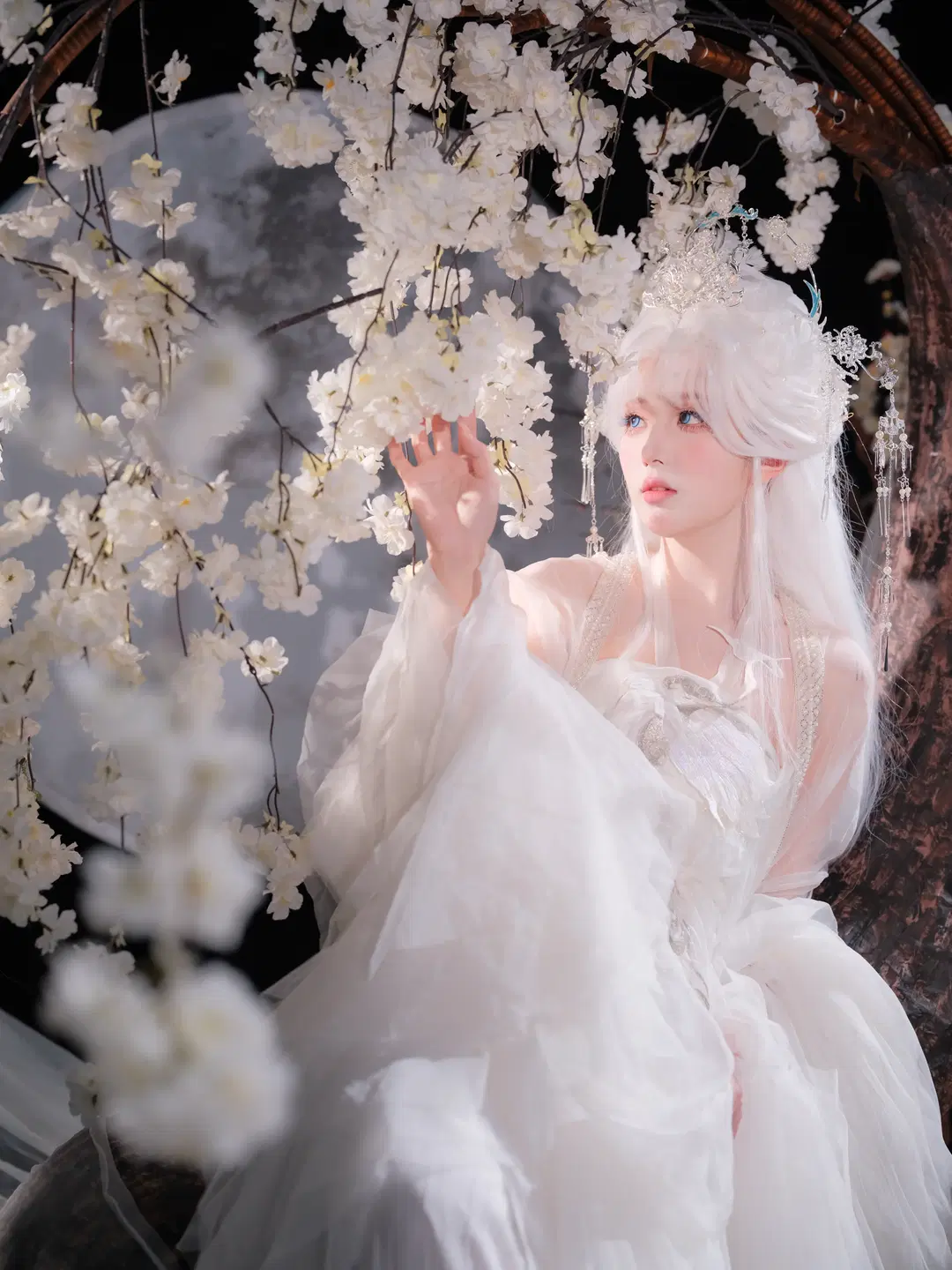 【越汐音cos】花亦山心之月白孔雀神女造型 - 皮皮皮皮皮皮蛋 - 第5张