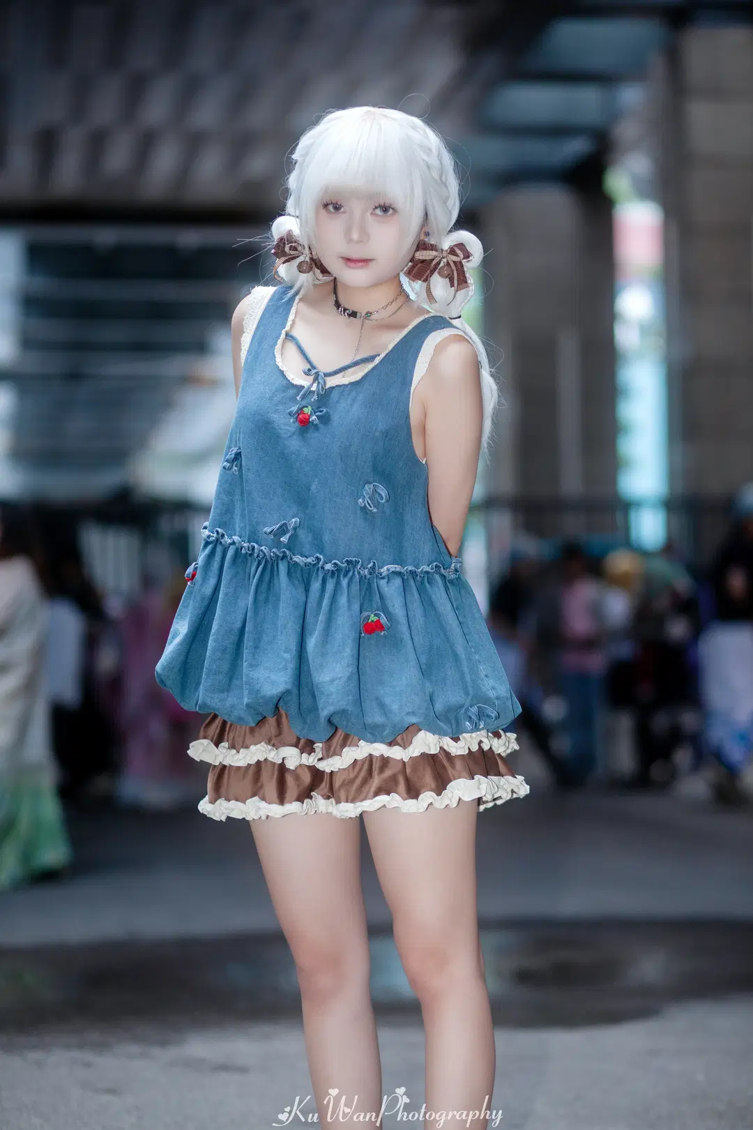 Convention photos, Summer outfit, Original Character, OC cosplay, Denim bubble skirt