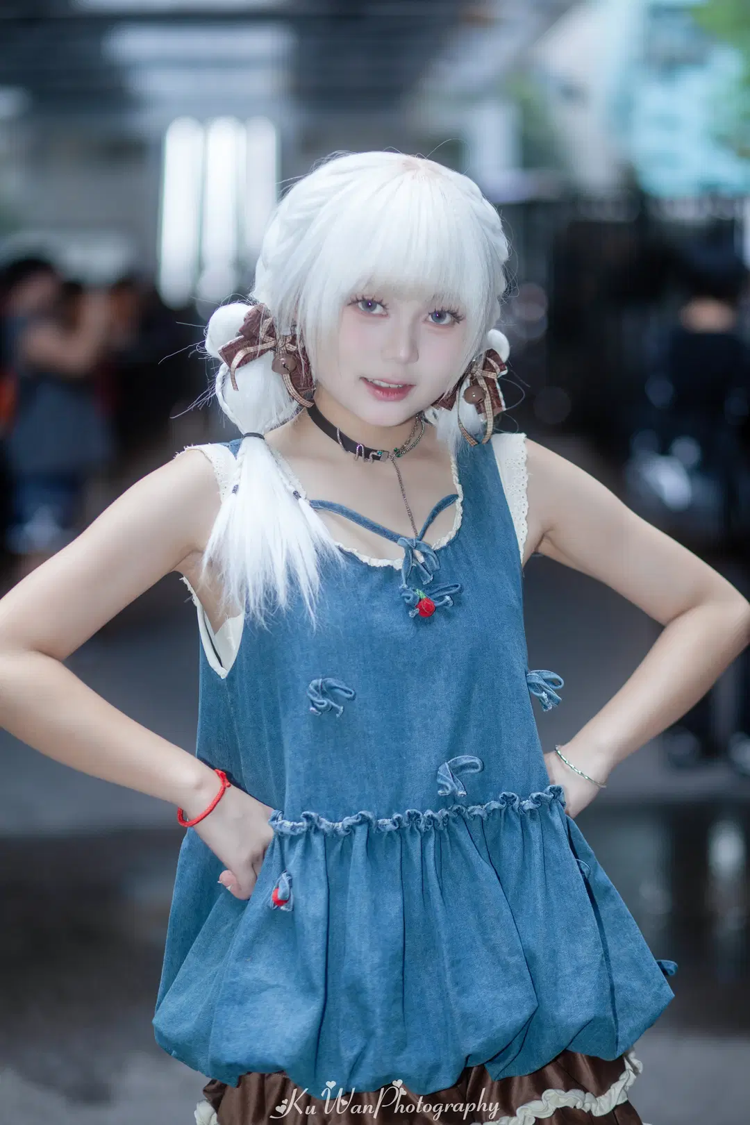 甘く優しい夏の温もり：デニムバルーンスカートのOCコスプレ イベント写真 - 酷玩ICe - 3枚目