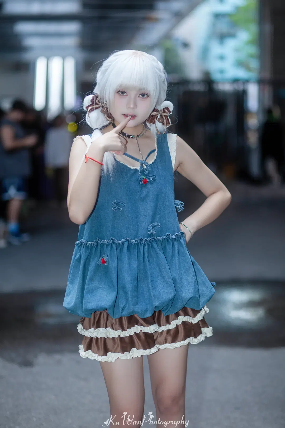 甘く優しい夏の温もり：デニムバルーンスカートのOCコスプレ イベント写真 - 酷玩ICe - 4枚目