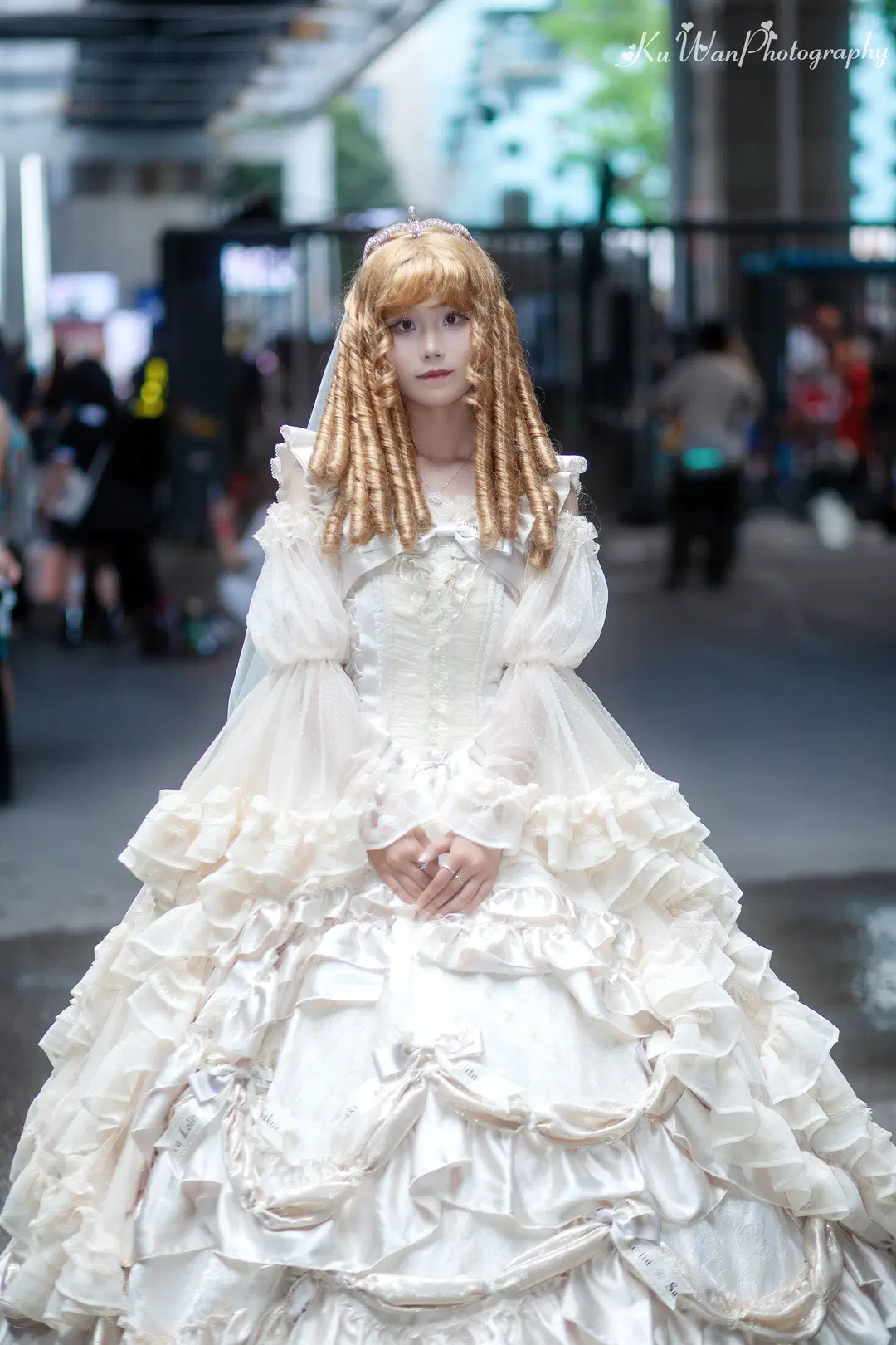 花嫁Lolita漫展返图：满层蕾丝和缎面拖尾，穿得又累又开心 - 酷玩ICe - 第4张
