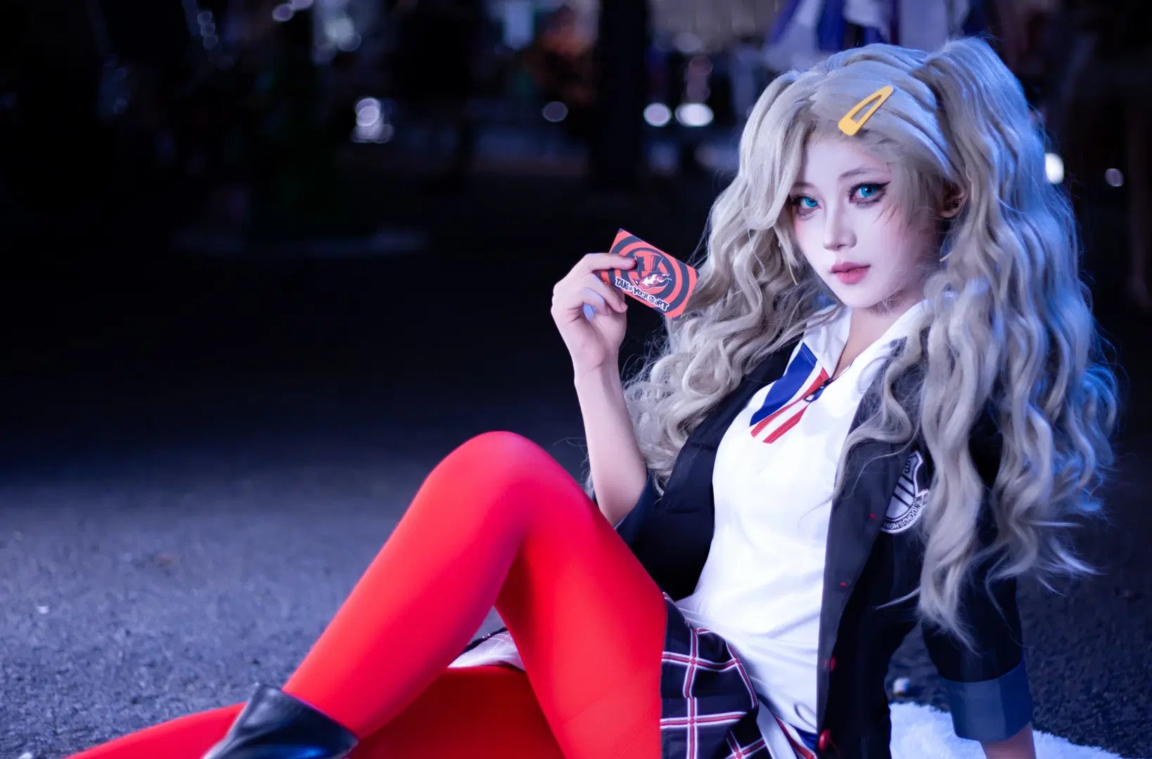 二次元cosplay, 女神异闻录5, 高卷杏cos, 丝袜cos, 怪盗团