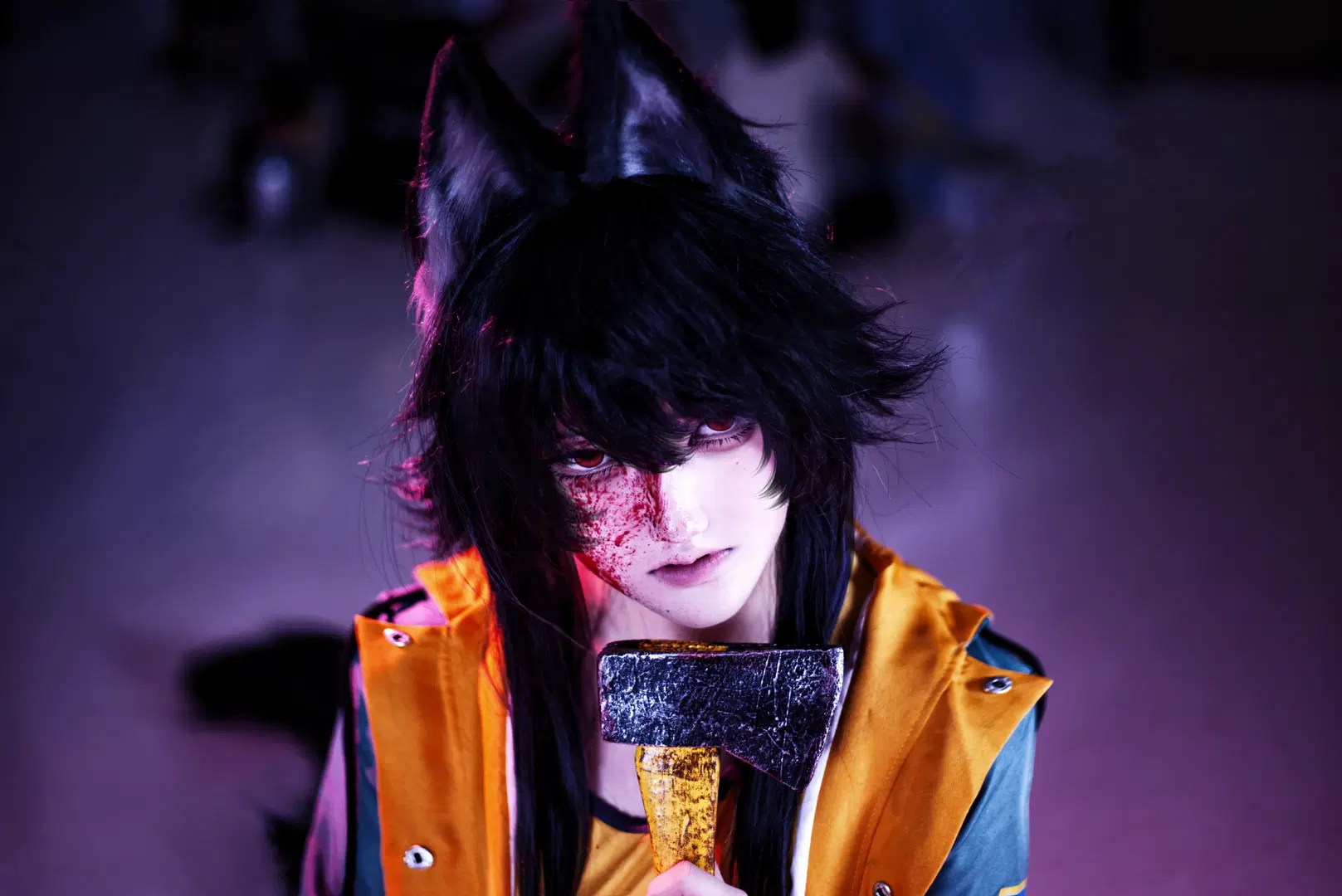 【芹沢千枝実 コスプレ】『レイジングループ』休水村の狂宴と狼の面 - 酷玩ICe - 2枚目