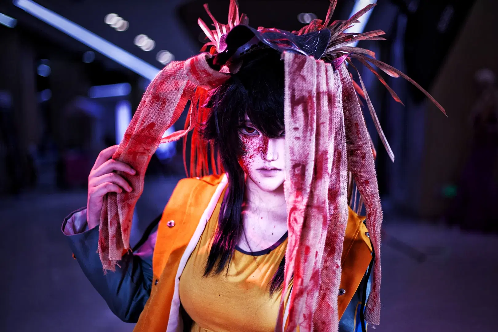 【芹沢千枝実 コスプレ】『レイジングループ』休水村の狂宴と狼の面 - 酷玩ICe - 4枚目