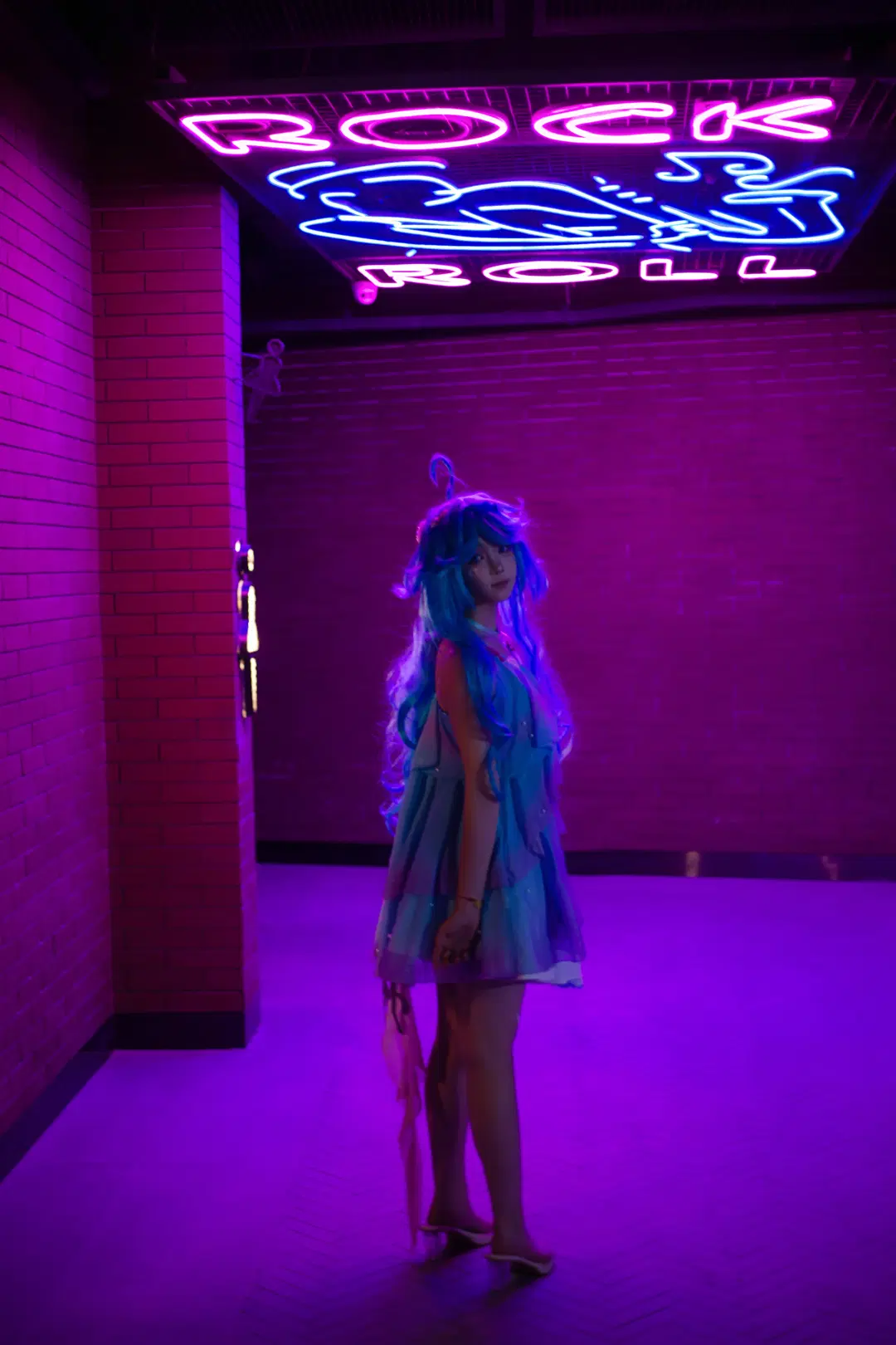 【ドリア コスプレ】ネオン煌めく夜色に触れる深海の人魚 - 酷玩ICe - 2枚目