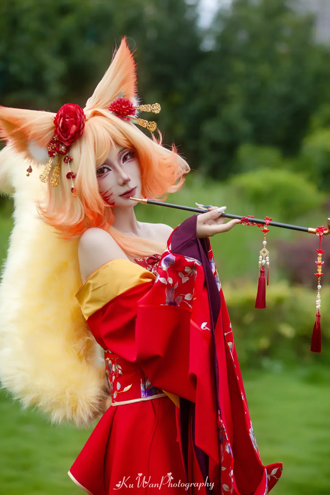 【Daji cosplay】Crimson Robes & Fox Shadows: Honor of Kings Headcanon / Original setting Location Shoot Photo Drop by 酷玩ICe - Image 2