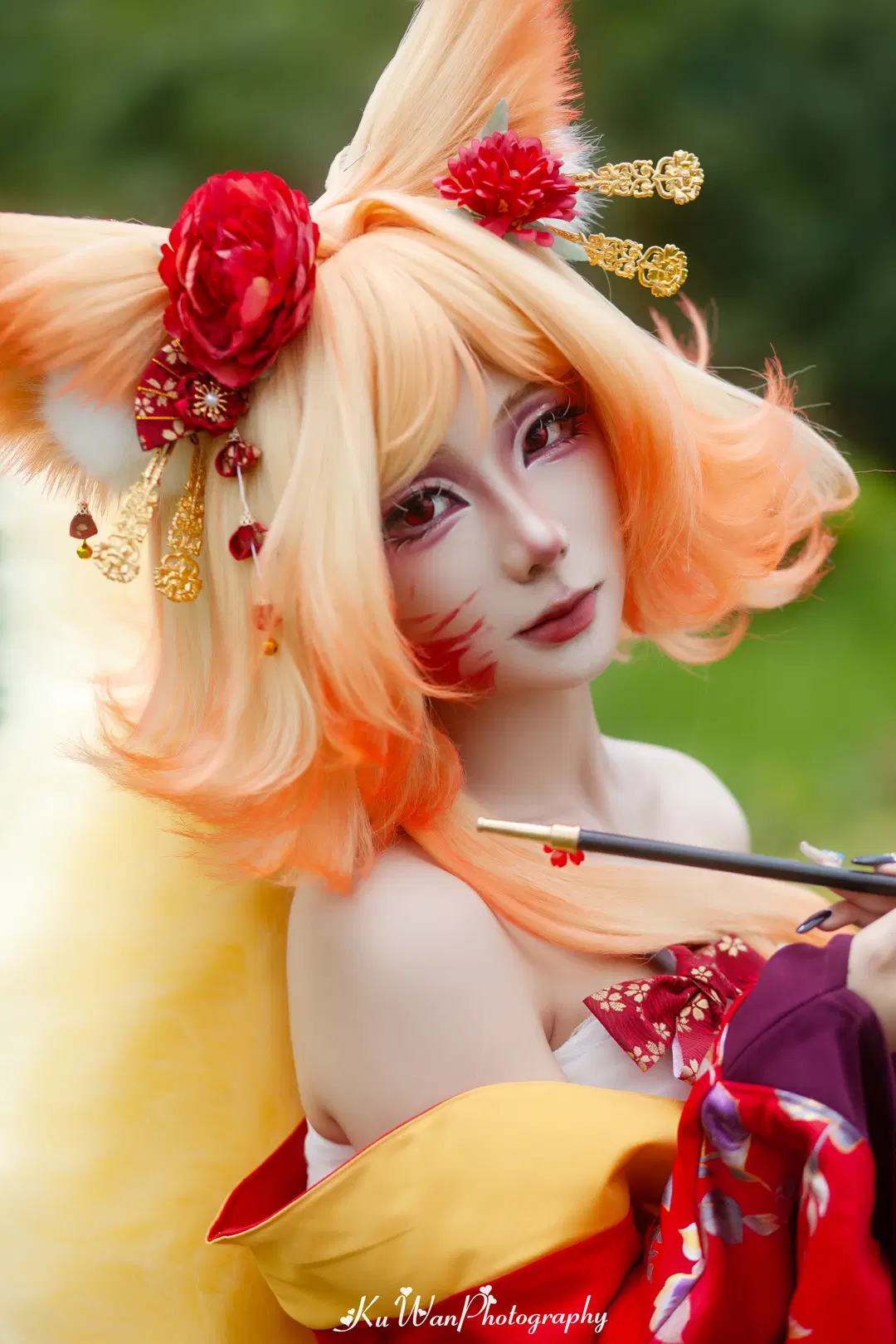 【Daji cosplay】Crimson Robes & Fox Shadows: Honor of Kings Headcanon / Original setting Location Shoot Photo Drop by 酷玩ICe - Image 3