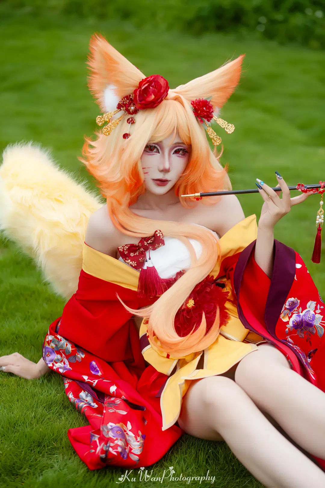【Daji cosplay】Crimson Robes & Fox Shadows: Honor of Kings Headcanon / Original setting Location Shoot Photo Drop by 酷玩ICe - Image 4
