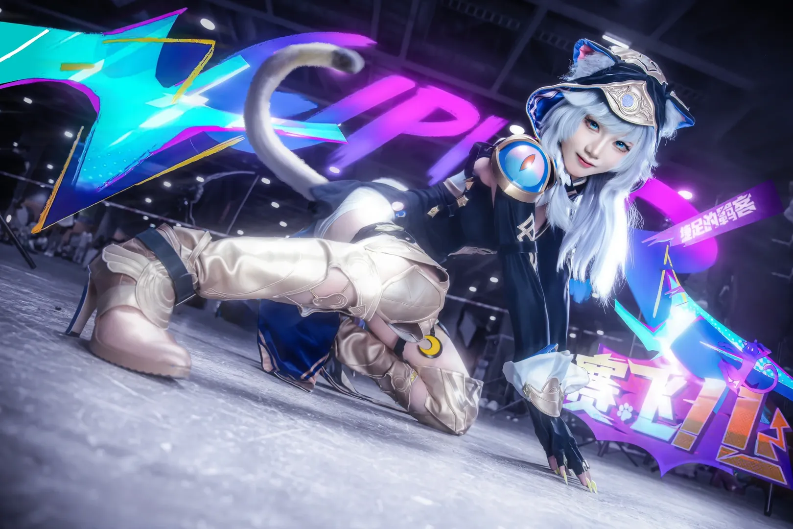 Cifera Cosplay, Honkai: Star Rail, Anime cosplay, Convention photo compositing, Cats rule the world