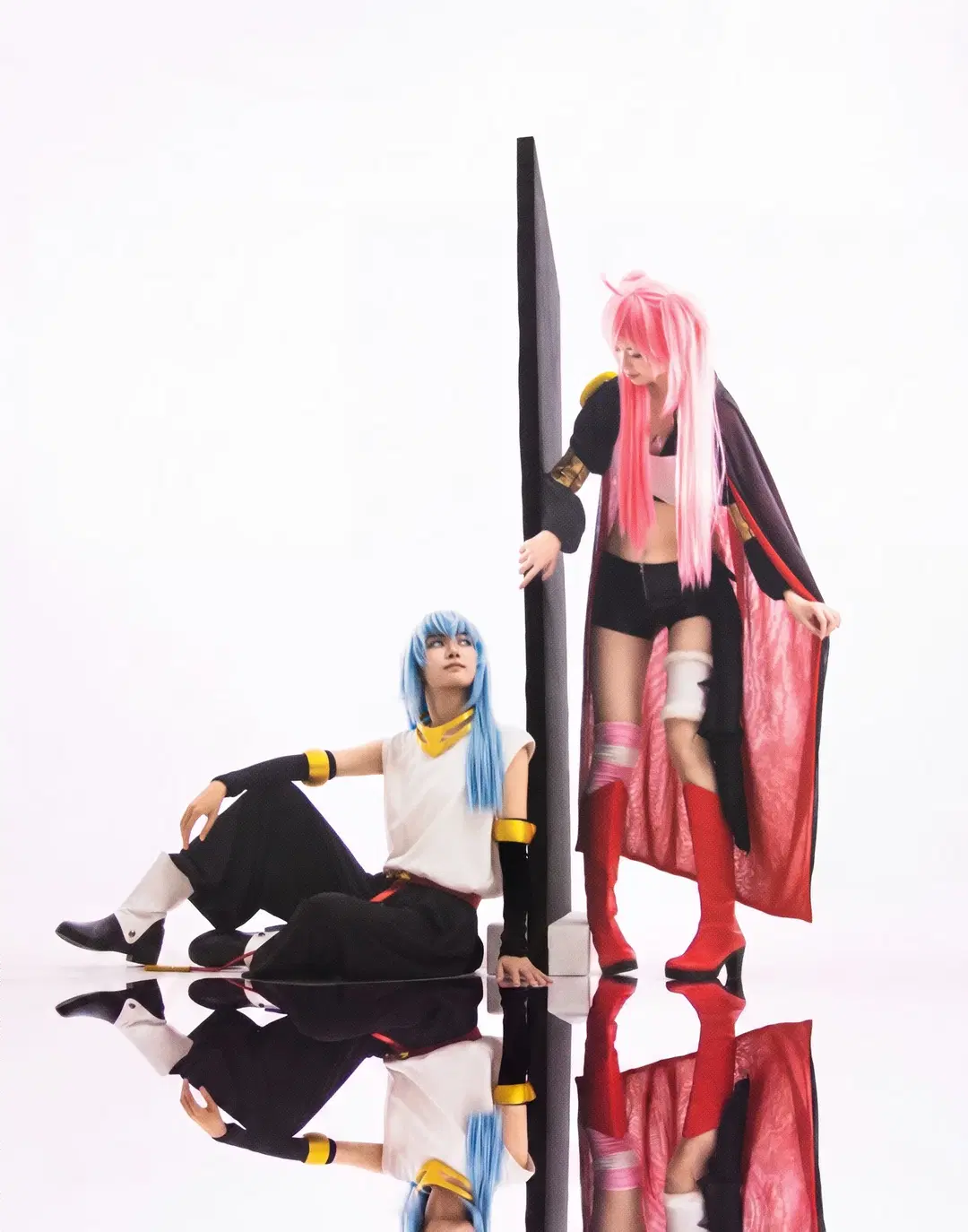 【リムルコスプレ】『転生したらスライムだった件』鏡面世界で織りなすツーショット写真 - yinger不要escape（想成为摄影糕手版） - 2枚目
