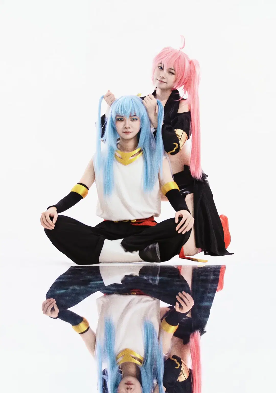 【リムルコスプレ】『転生したらスライムだった件』鏡面世界で織りなすツーショット写真 - yinger不要escape（想成为摄影糕手版） - 3枚目