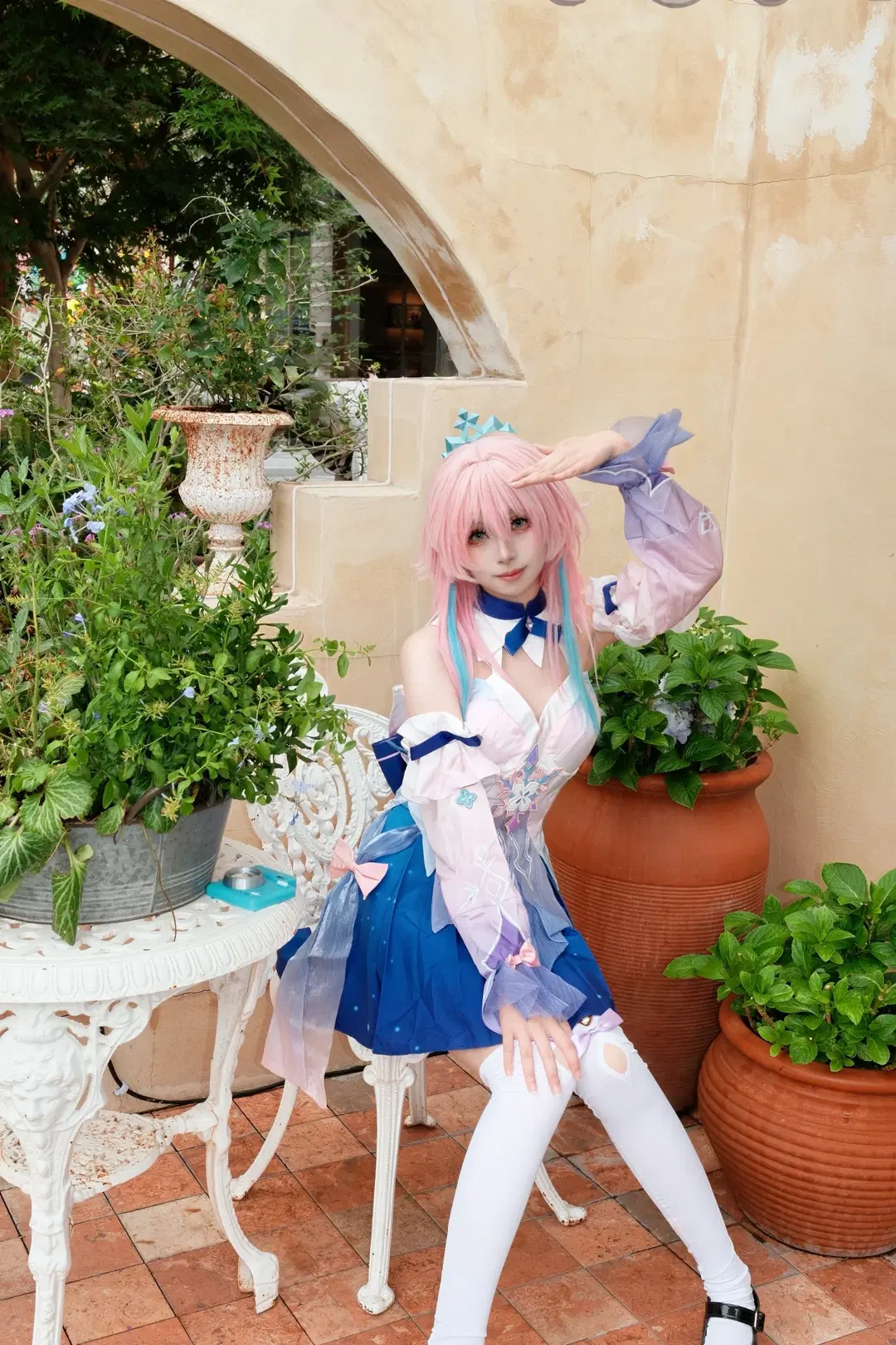 cosplay, 三月七cos, 星穹铁道, 白丝, 崩铁