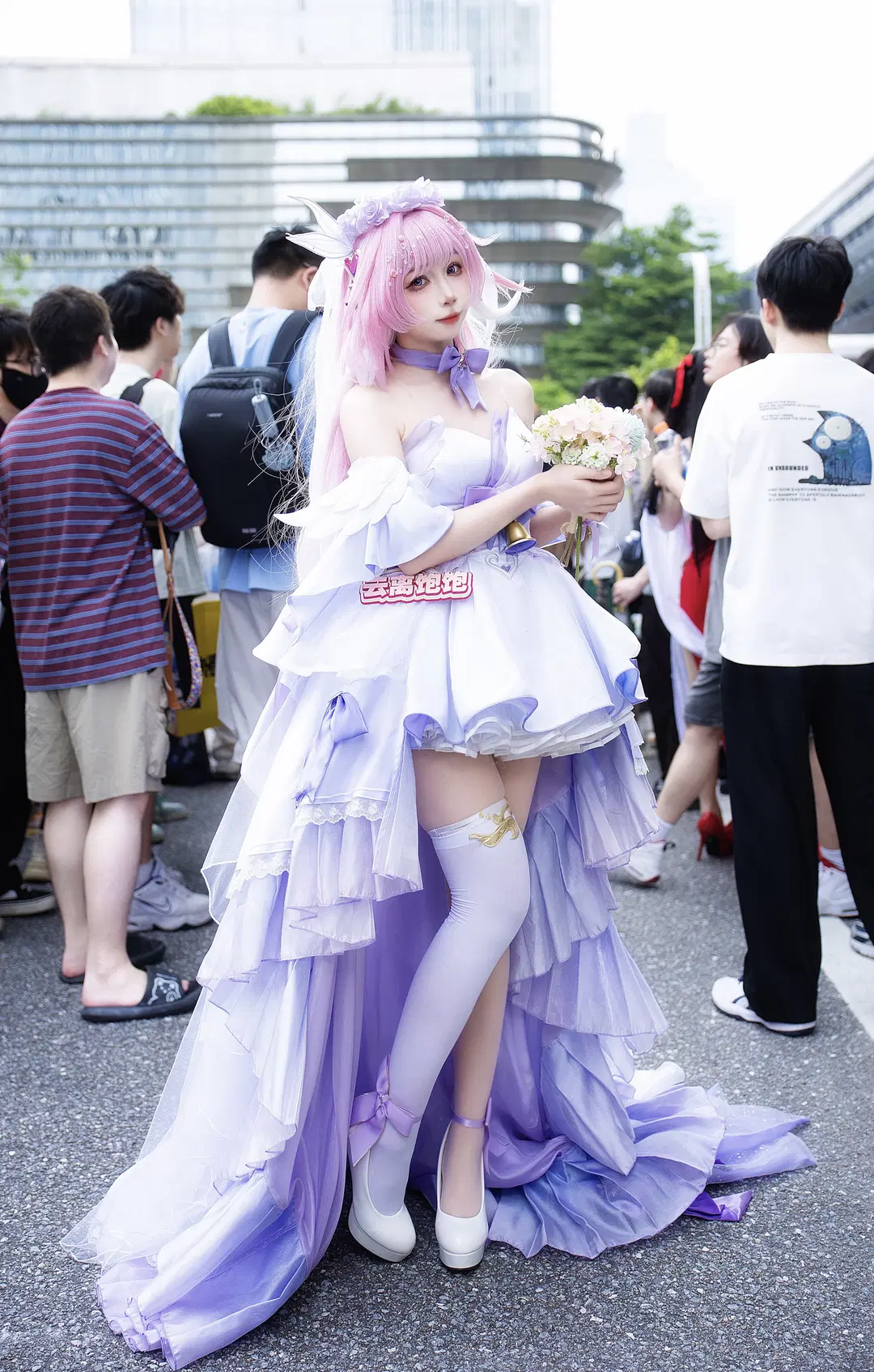 爱莉希雅花嫁cos 崩坏3漫展场照返图 - 云离饱饱 - 第3张