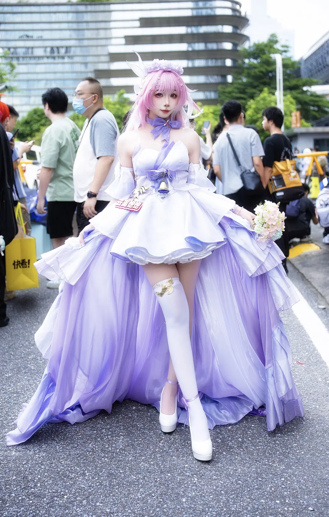 爱莉希雅花嫁cos 崩坏3漫展场照返图 - 云离饱饱 - 第4张
