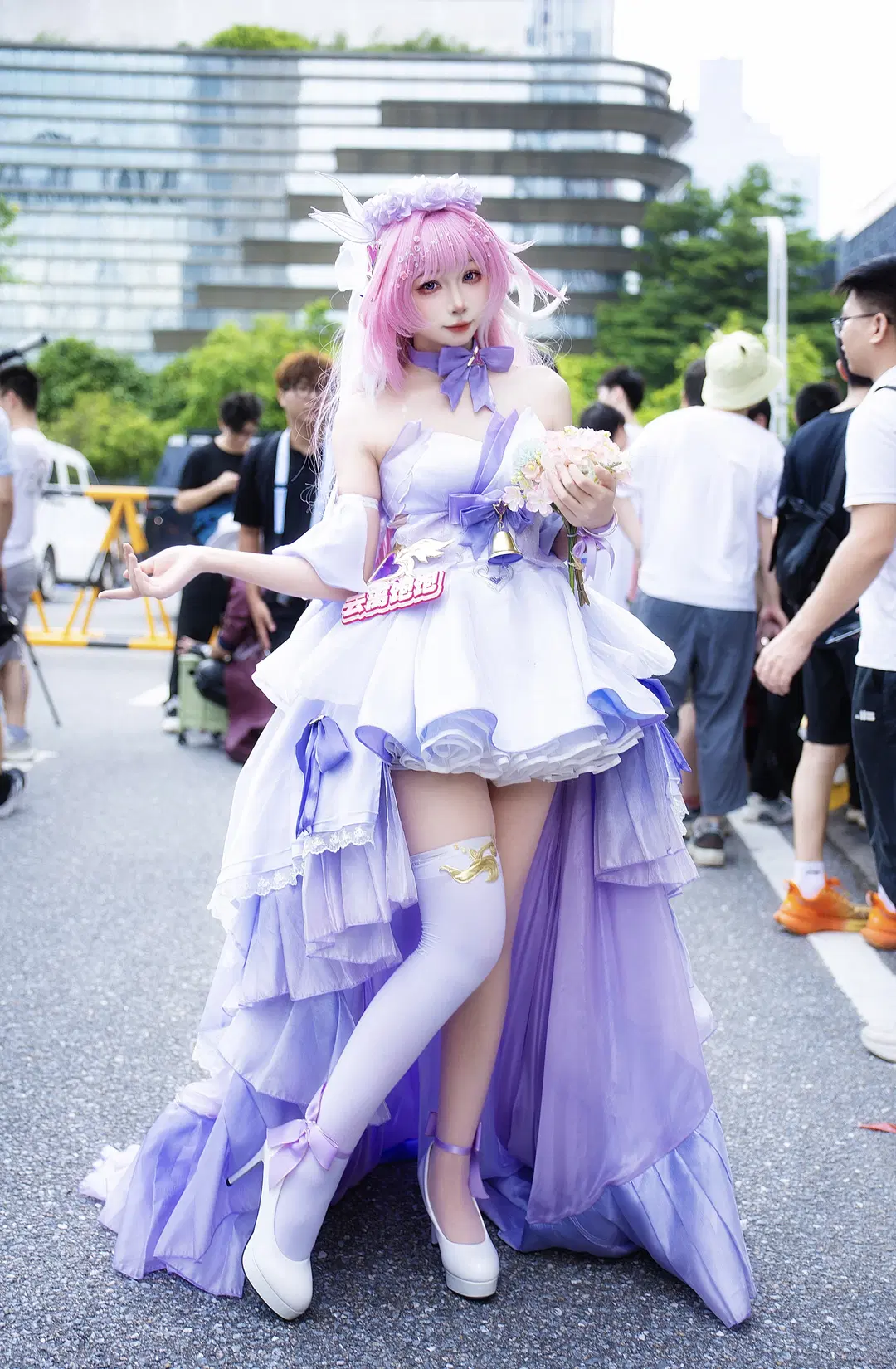 爱莉希雅花嫁cos 崩坏3漫展场照返图 - 云离饱饱 - 第6张