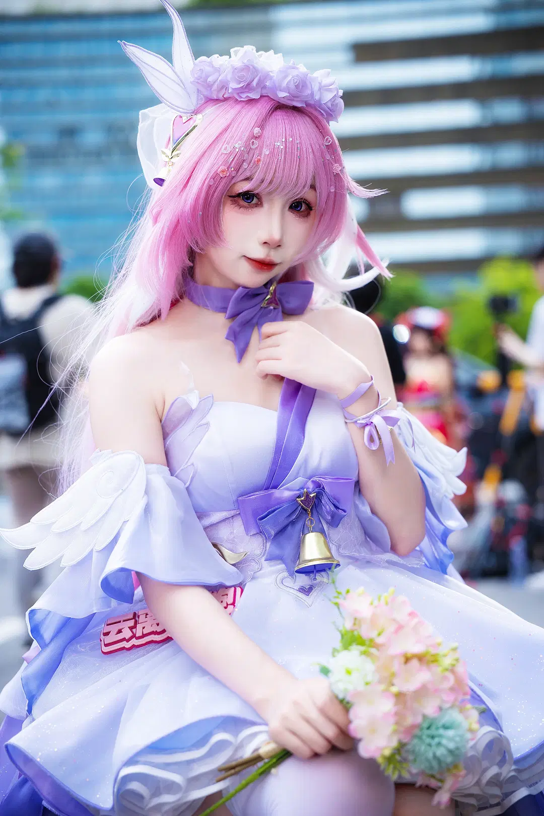 爱莉希雅花嫁cos 崩坏3漫展场照返图 - 云离饱饱 - 第7张