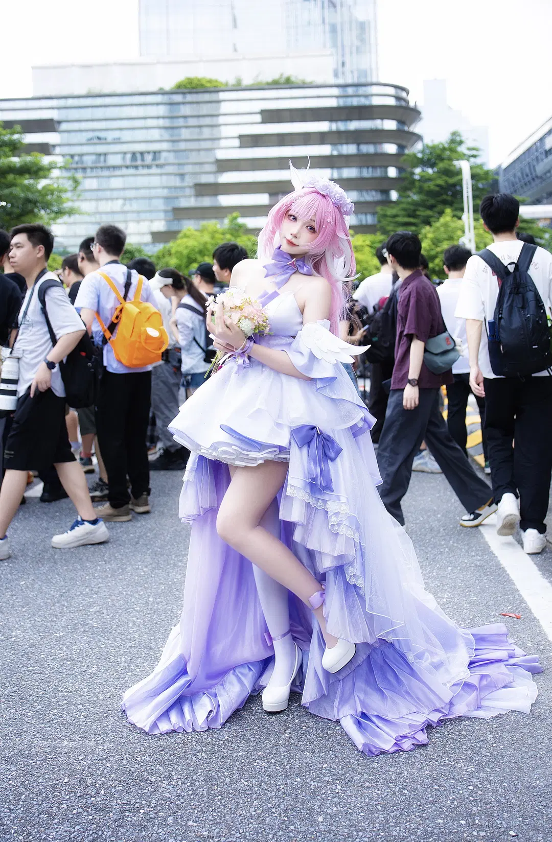 爱莉希雅花嫁cos 崩坏3漫展场照返图 - 云离饱饱 - 第9张
