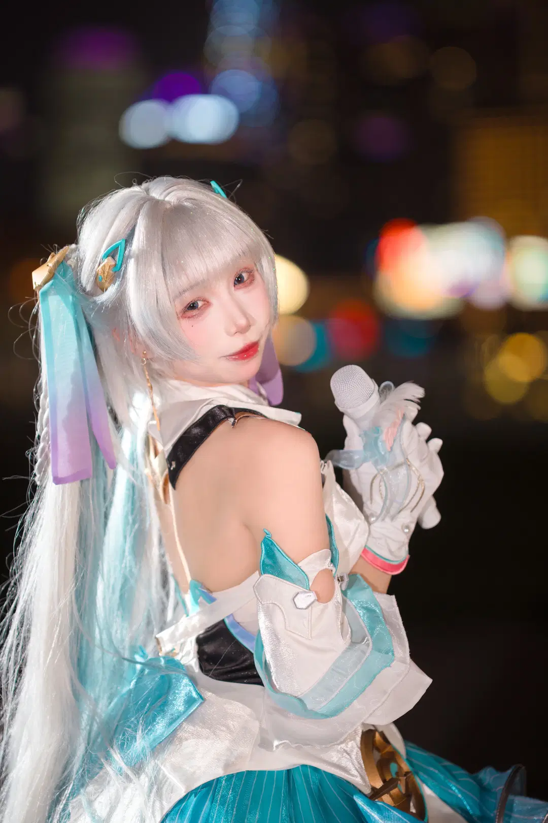 [Jinhsi cosplay] Wuthering Waves little idol night stage atmosphere portrait by 云离饱饱 - Image 7