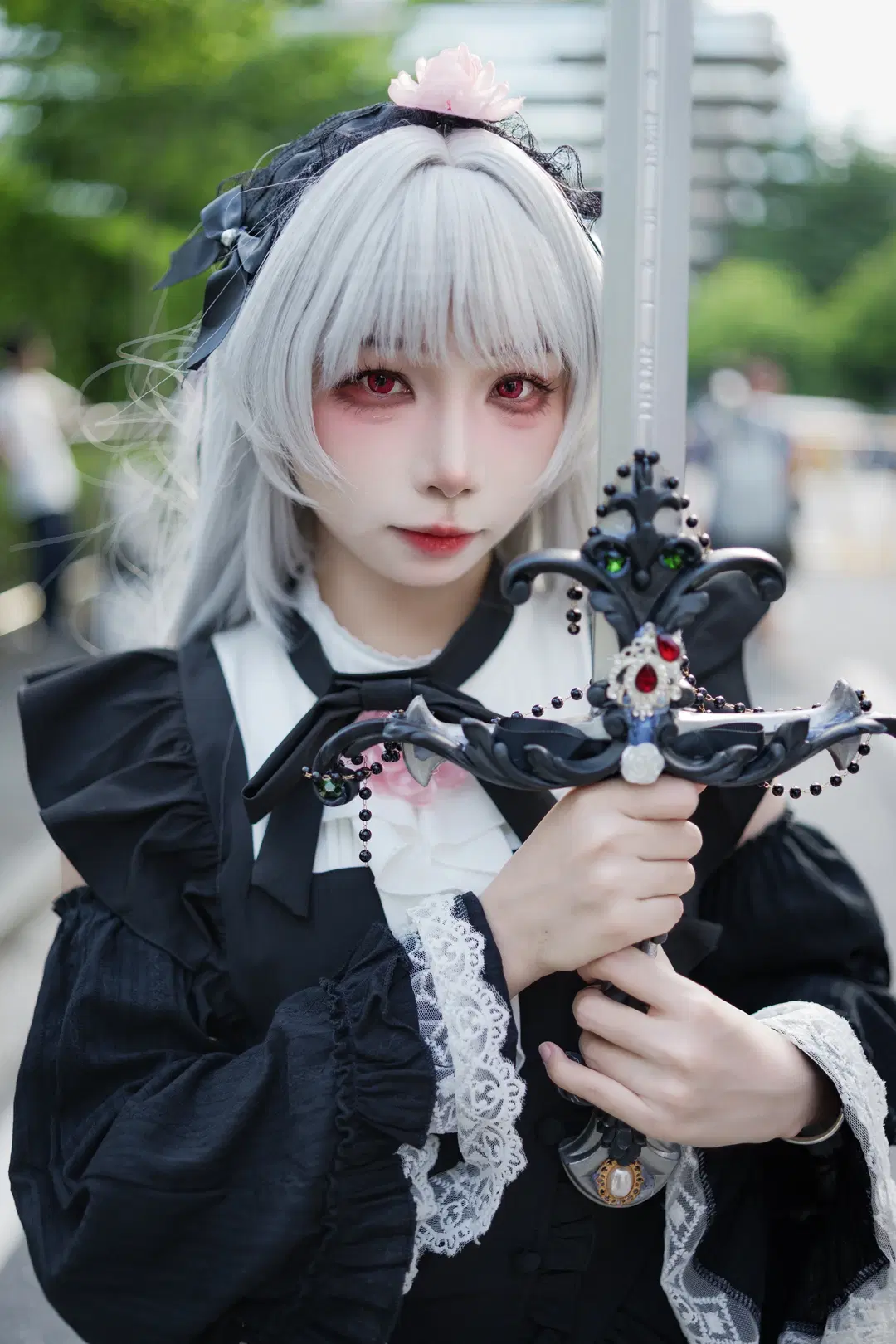 【水銀燈cos】薔薇少女哥特風場照，漫展拍照姿勢分享 - 云离饱饱 - 第8張