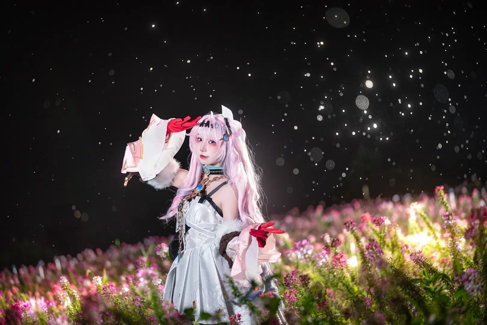 【Denia Cosplay】Wuthering Waves: Night Photography & Photo Poses in a Flower Sea (Anime-Style Photography) by 云离饱饱 - Image 3