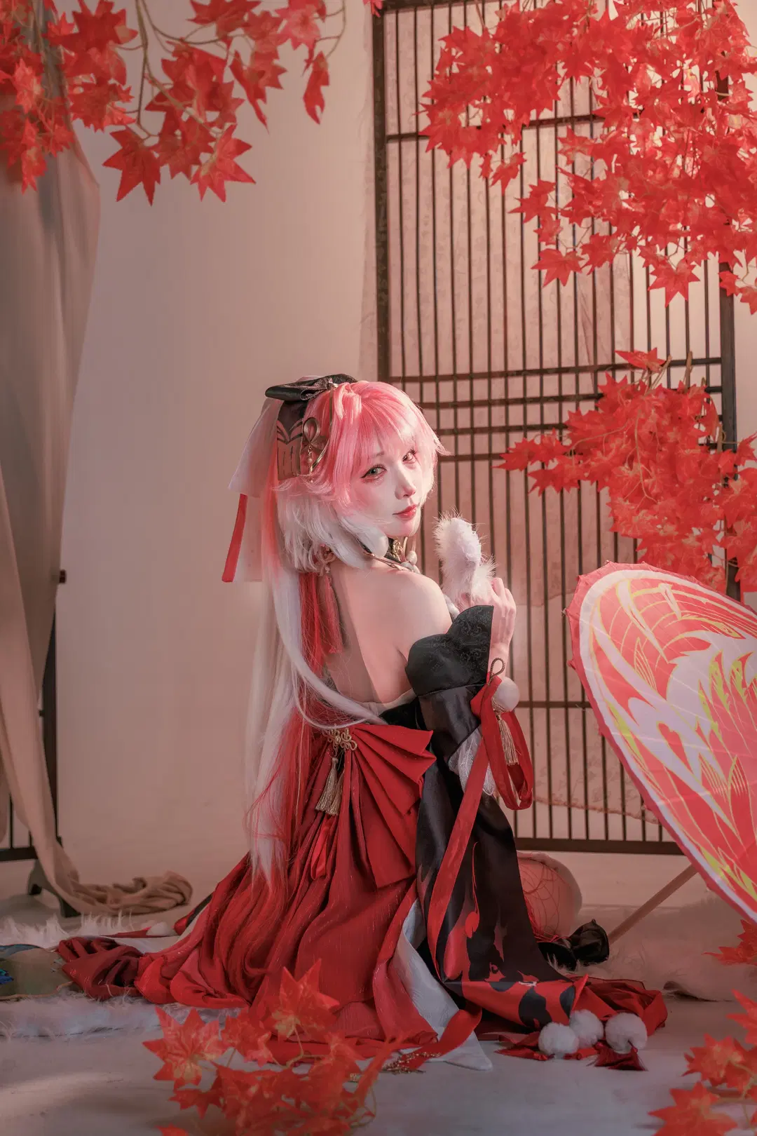 鸣潮, cosplay, 棚拍, 旗袍cos, 长离cos