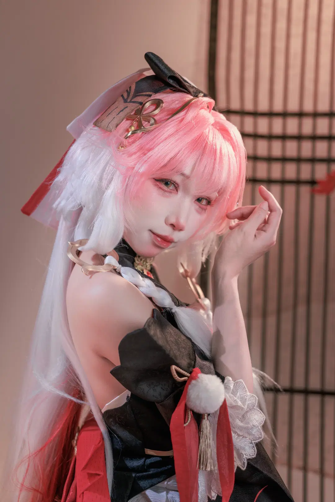 【長離 コスプレ】鳴潮 長離 チャイナドレス スタジオ撮影ポーズ解説 - 云离饱饱 - 7枚目