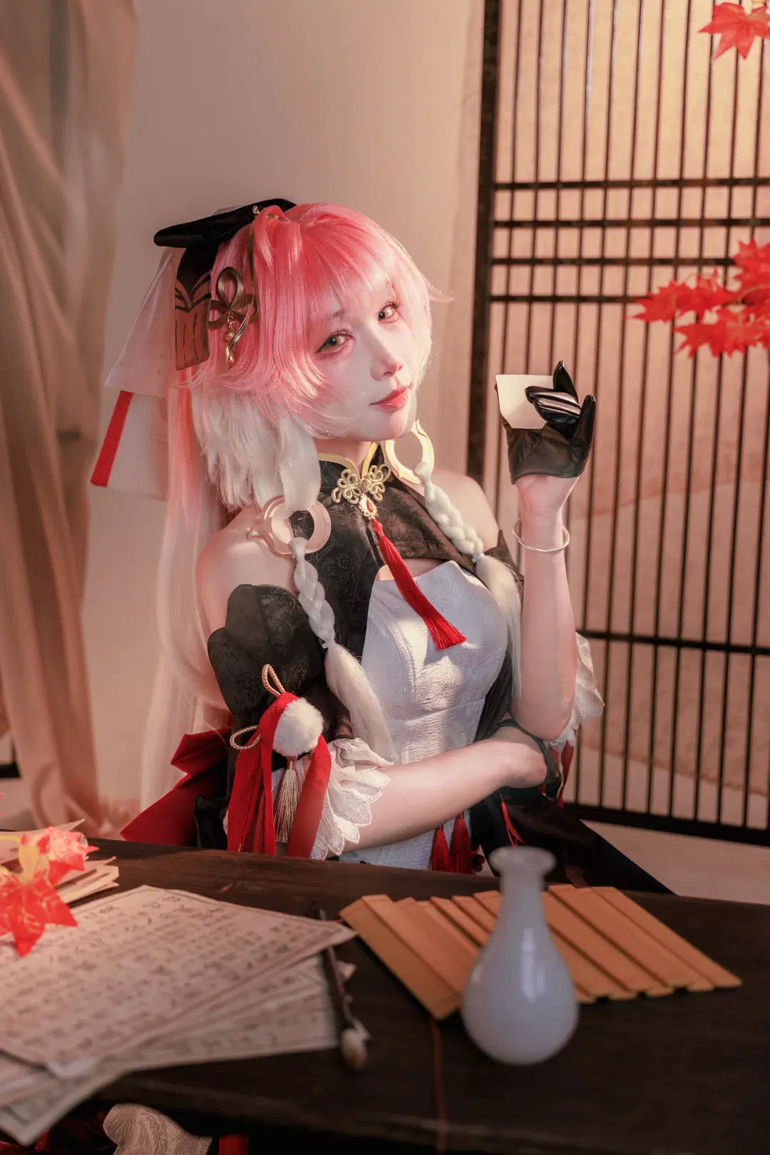 【Changli Cosplay】Wuthering Waves Qipao cosplay Studio shoot: Posing Guide & Tips by 云离饱饱 - Image 2