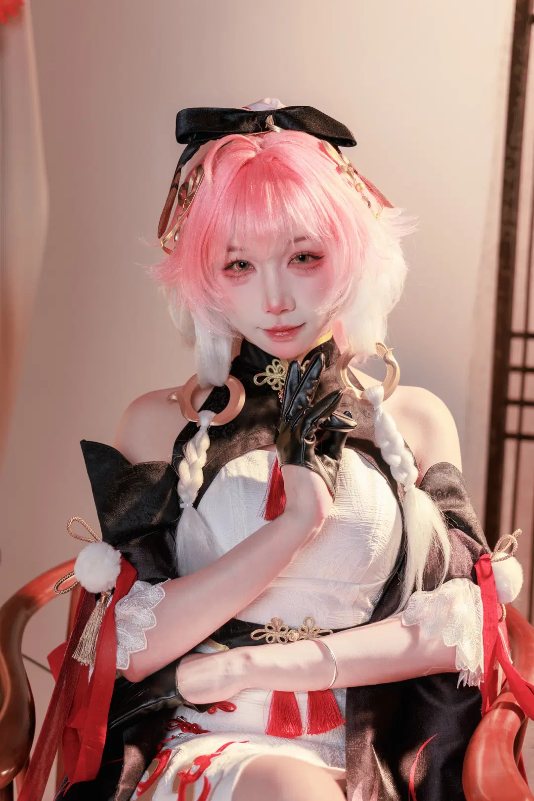 【Changli Cosplay】Wuthering Waves Qipao cosplay Studio shoot: Posing Guide & Tips by 云离饱饱 - Image 8