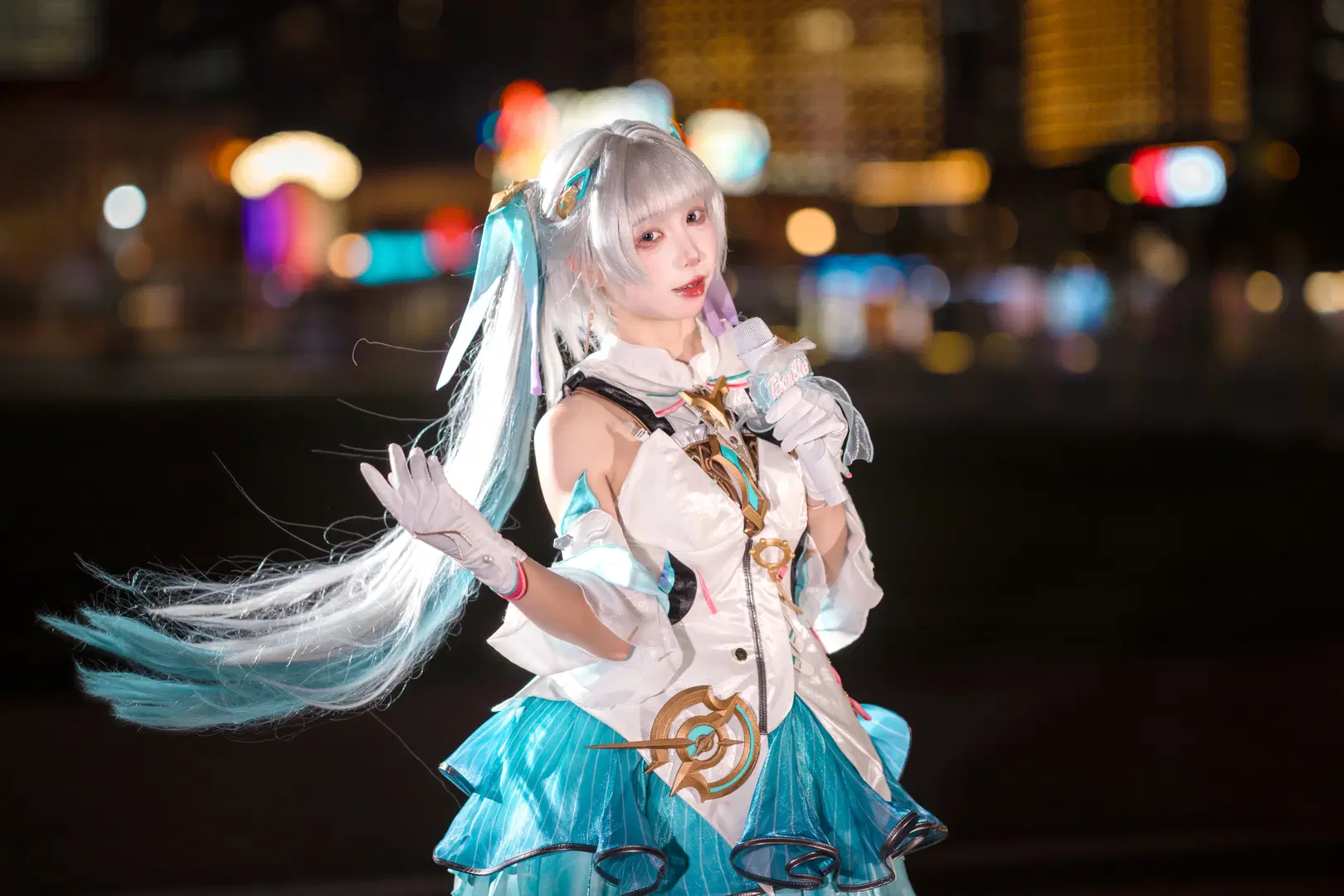 【今汐cos】鸣潮夜景小偶像氛围感拍摄记录 - 云离饱饱 - 第8张