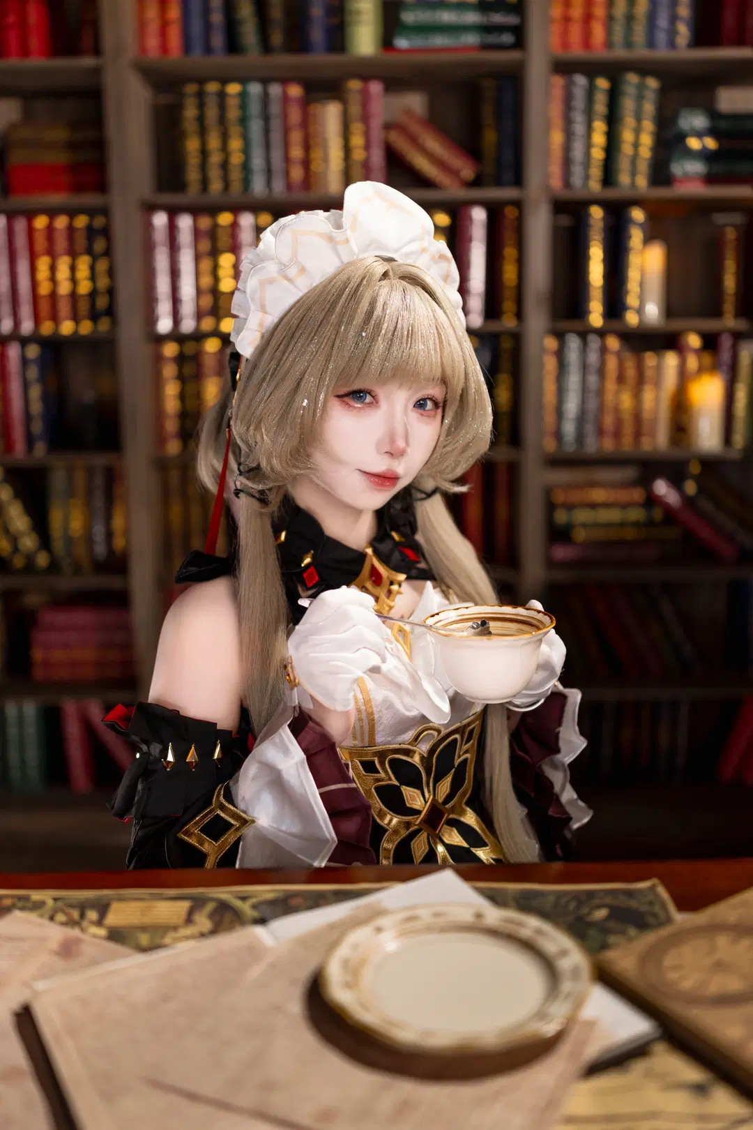 [Sandrone Marionette cosplay] Elegant Stroll in Genshin Impact's Retro Clockwork Citadel by 云离饱饱 - Image 10