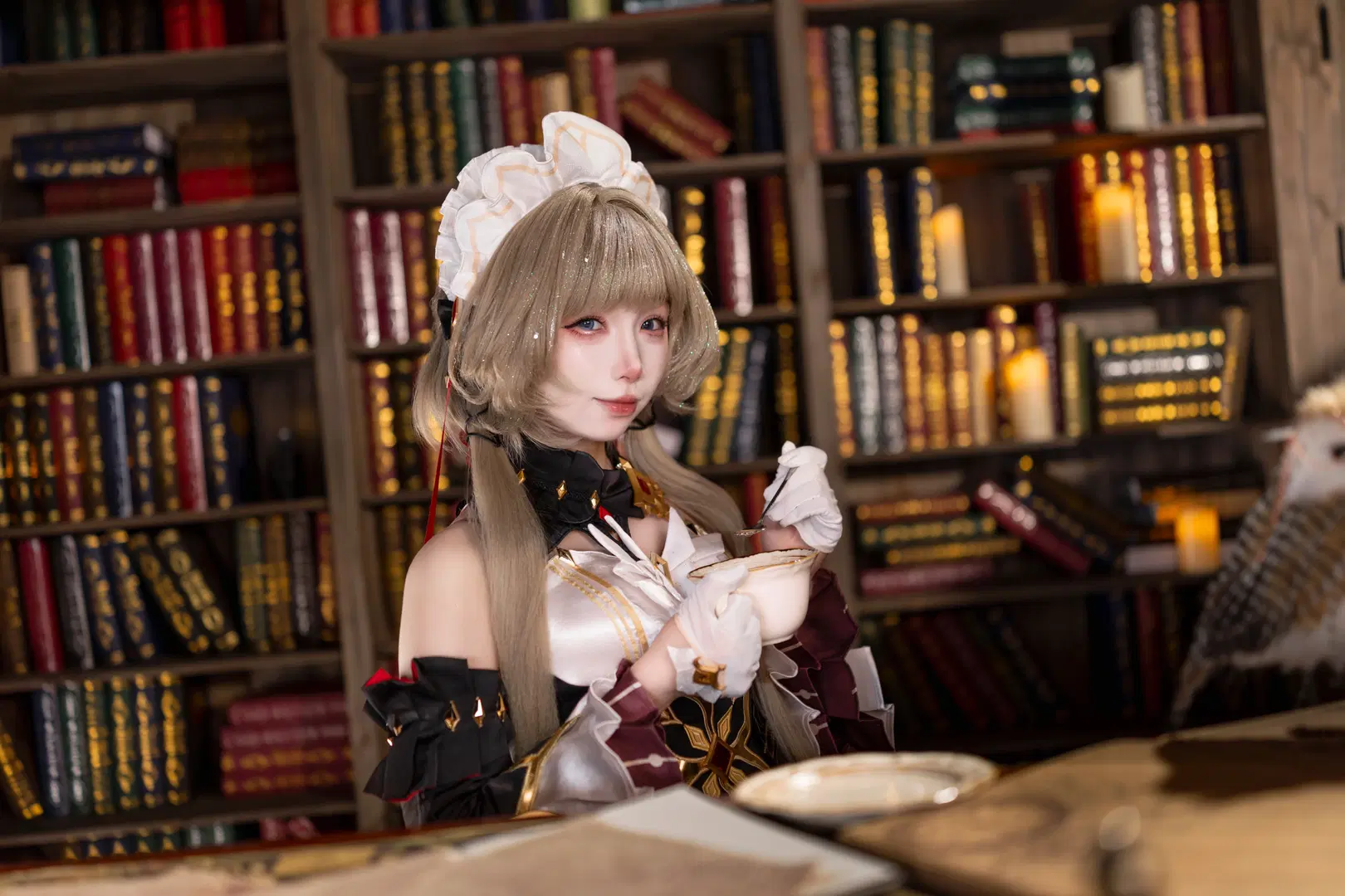 [Sandrone Marionette cosplay] Elegant Stroll in Genshin Impact's Retro Clockwork Citadel by 云离饱饱 - Image 9