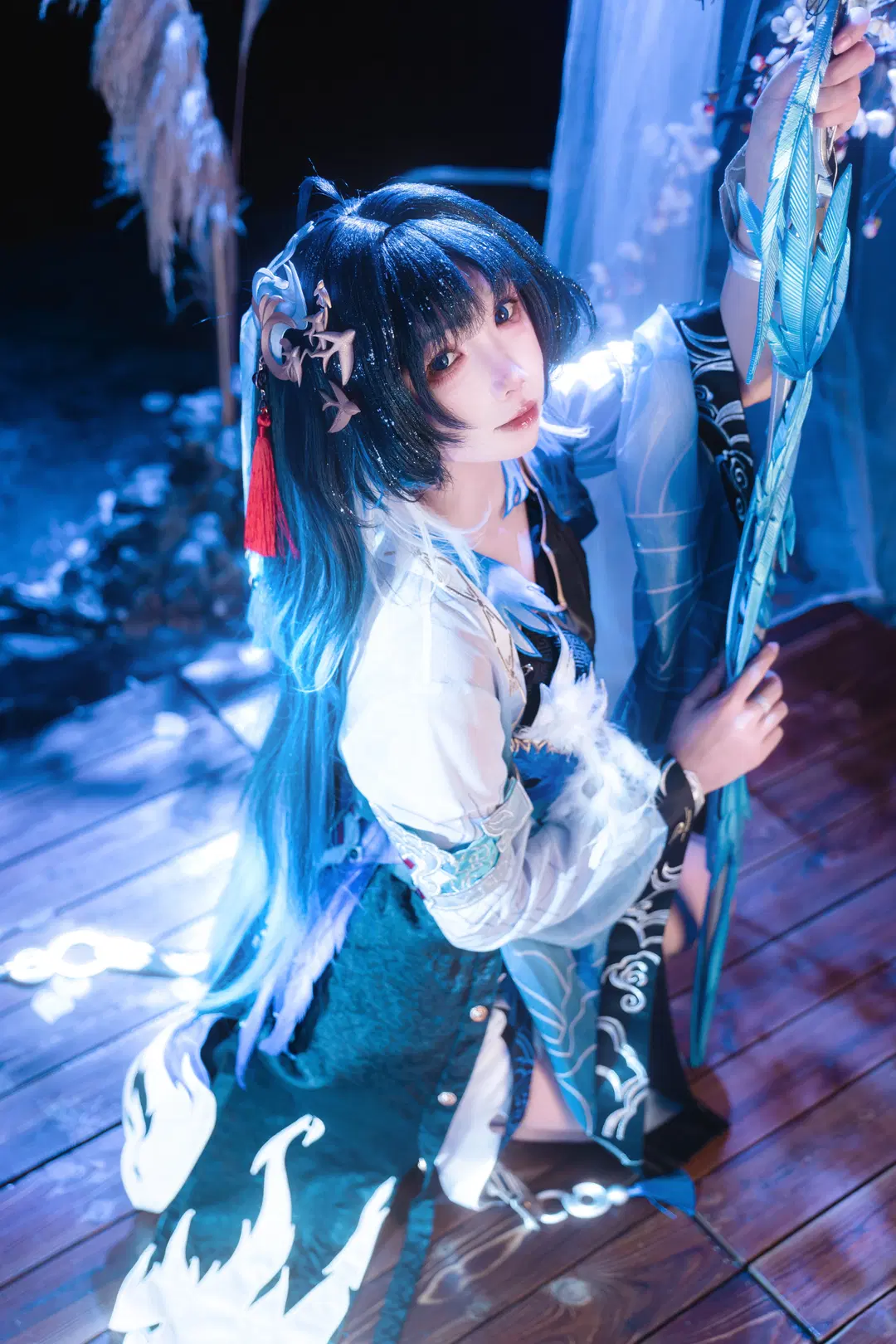 【秧秧cos】鳴潮玄翎這套正片拍起來真的太耗體力了 - 云离饱饱 - 第2張