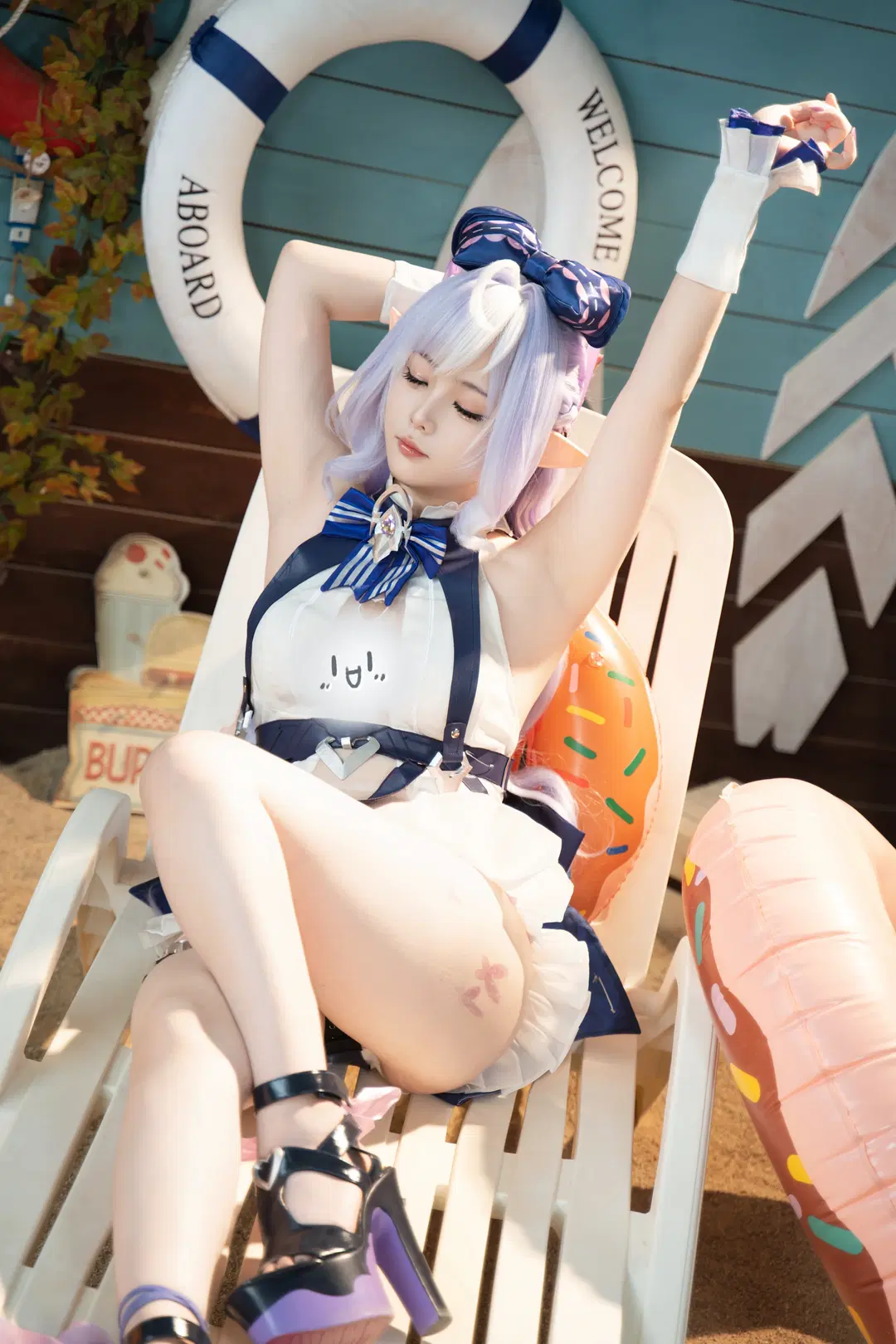 【ビビアン コスプレ】『ゼンレスゾーンゼロ』のキュート＆エレガント、潮風と砂浜の邂逅 - 鹤狸狸嗷狸狸鹤w - 2枚目