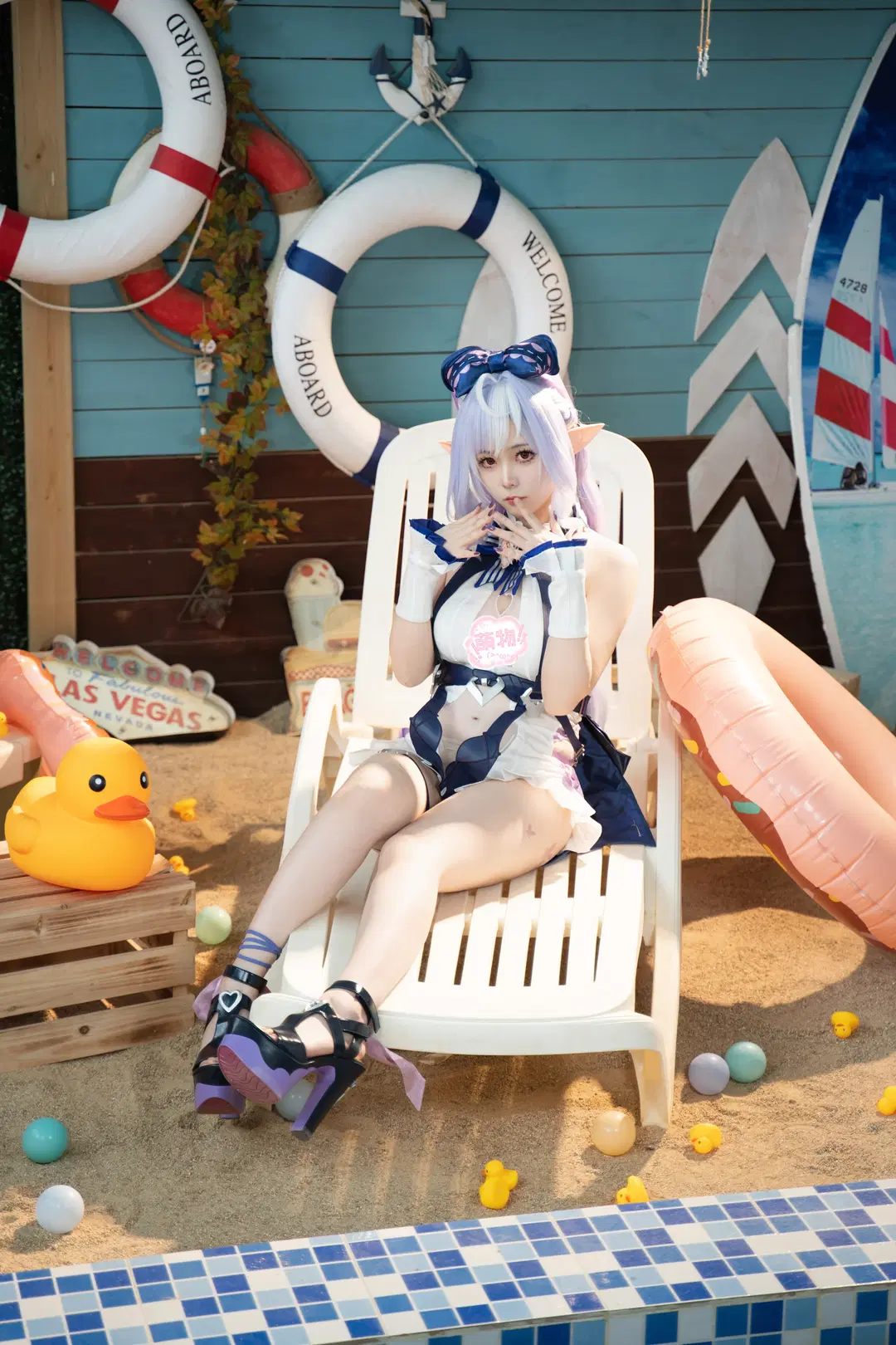 【ビビアン コスプレ】『ゼンレスゾーンゼロ』のキュート＆エレガント、潮風と砂浜の邂逅 - 鹤狸狸嗷狸狸鹤w - 3枚目