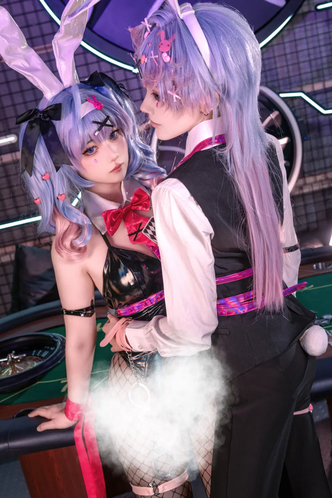 【初音未來cos】兔子洞裡的暗夜霓虹雙人舞 - 鹤狸狸嗷狸狸鹤w - 第6張