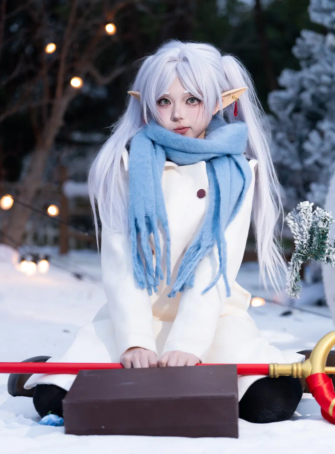 【Frieren cosplay】Frieren: Beyond Journey's End Winter Snow scene Photoshoot Share by X_Pu - Image 2