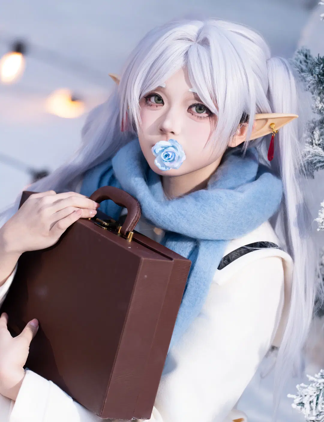 【Frieren cosplay】Frieren: Beyond Journey's End Winter Snow scene Photoshoot Share by X_Pu - Image 5