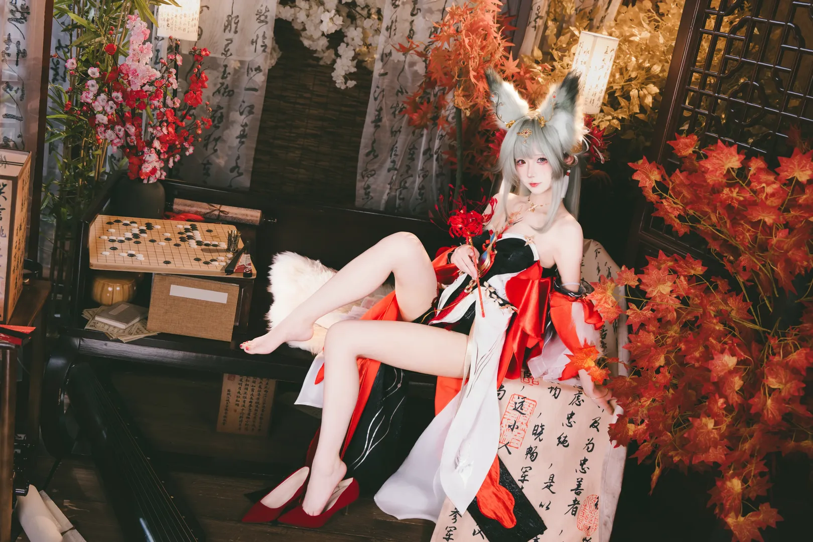 鸣潮, 二次元cosplay, 弗洛洛cos, 心月狐cos, 古风正片