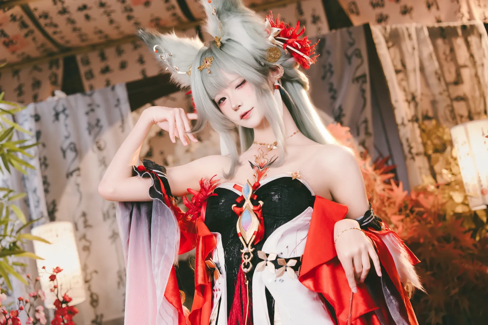 鸣潮, 二次元cosplay, 弗洛洛cos, 心月狐cos, 古风正片 - 第5张