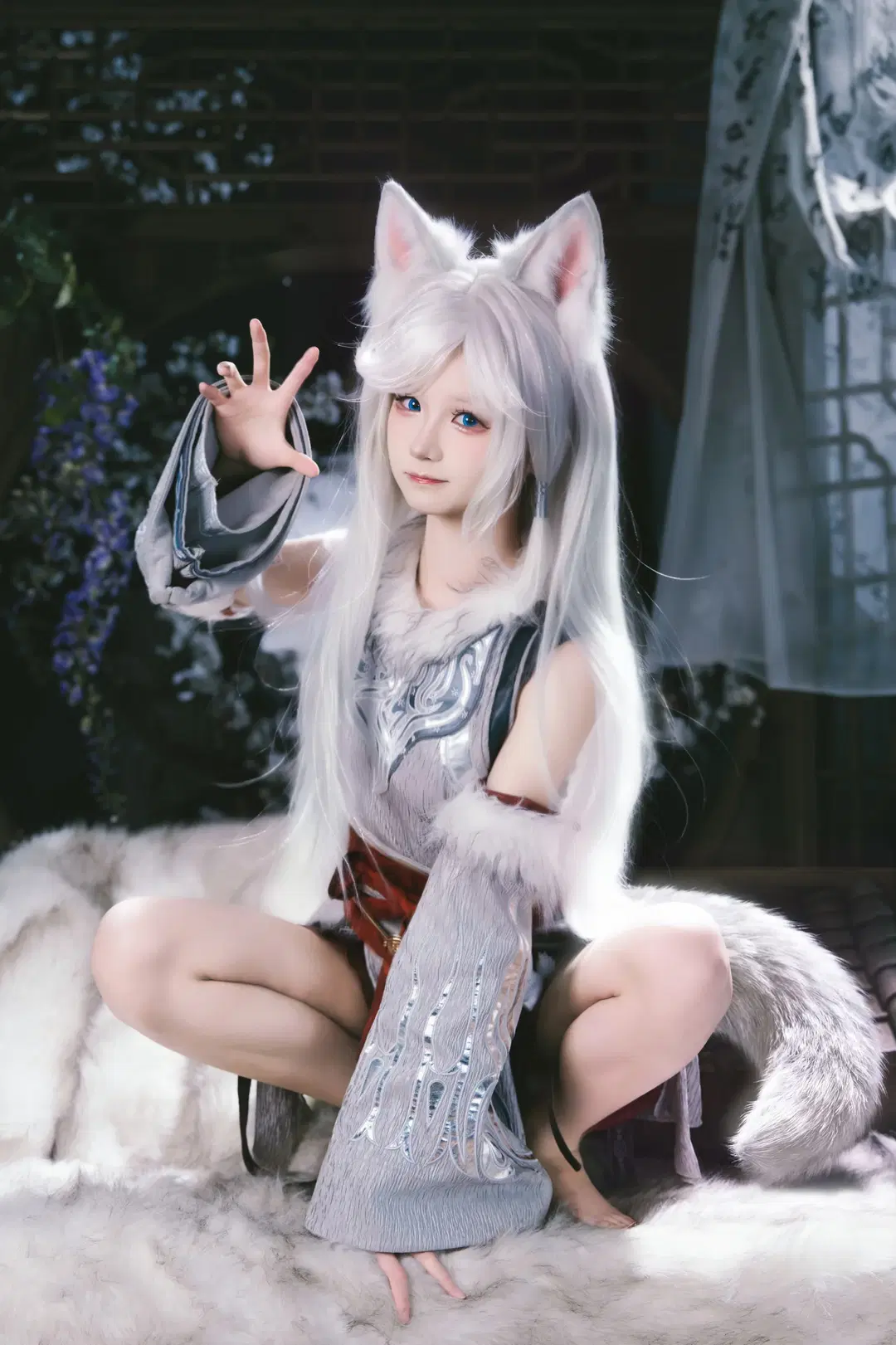 【Yin Yue cosplay】The Silver Fox Beneath the Moon from A Record of a Mortal's Journey to Immortality by X_Pu - Image 2