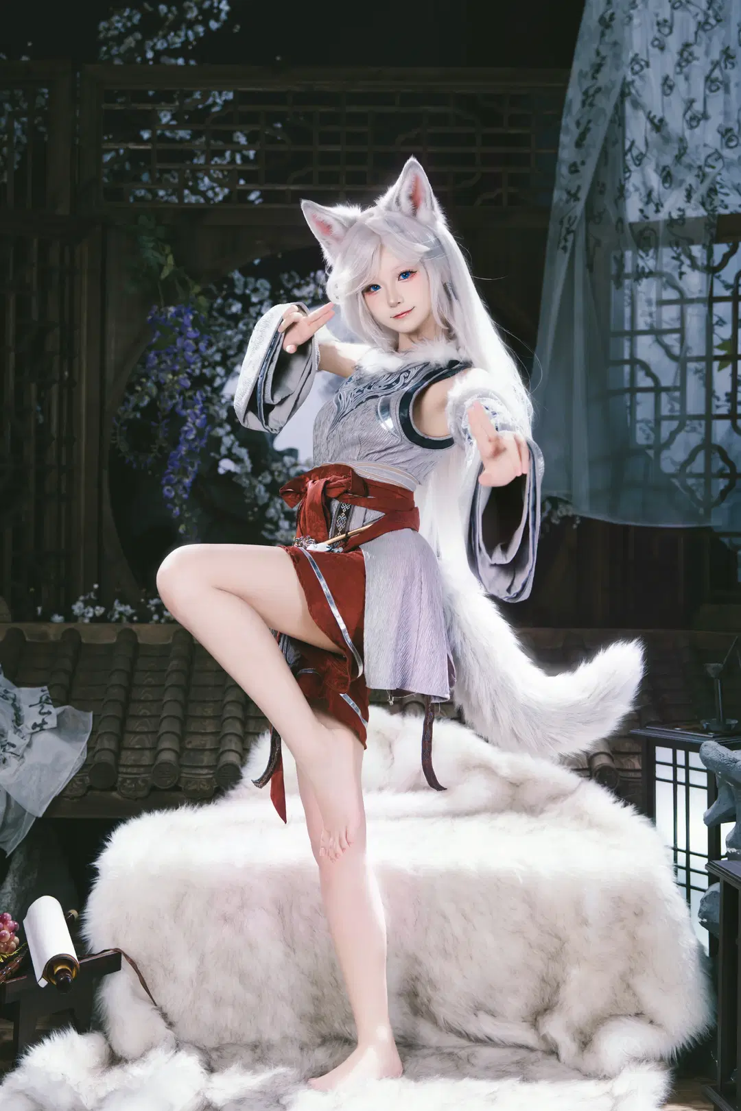 【Yin Yue cosplay】The Silver Fox Beneath the Moon from A Record of a Mortal's Journey to Immortality by X_Pu - Image 6