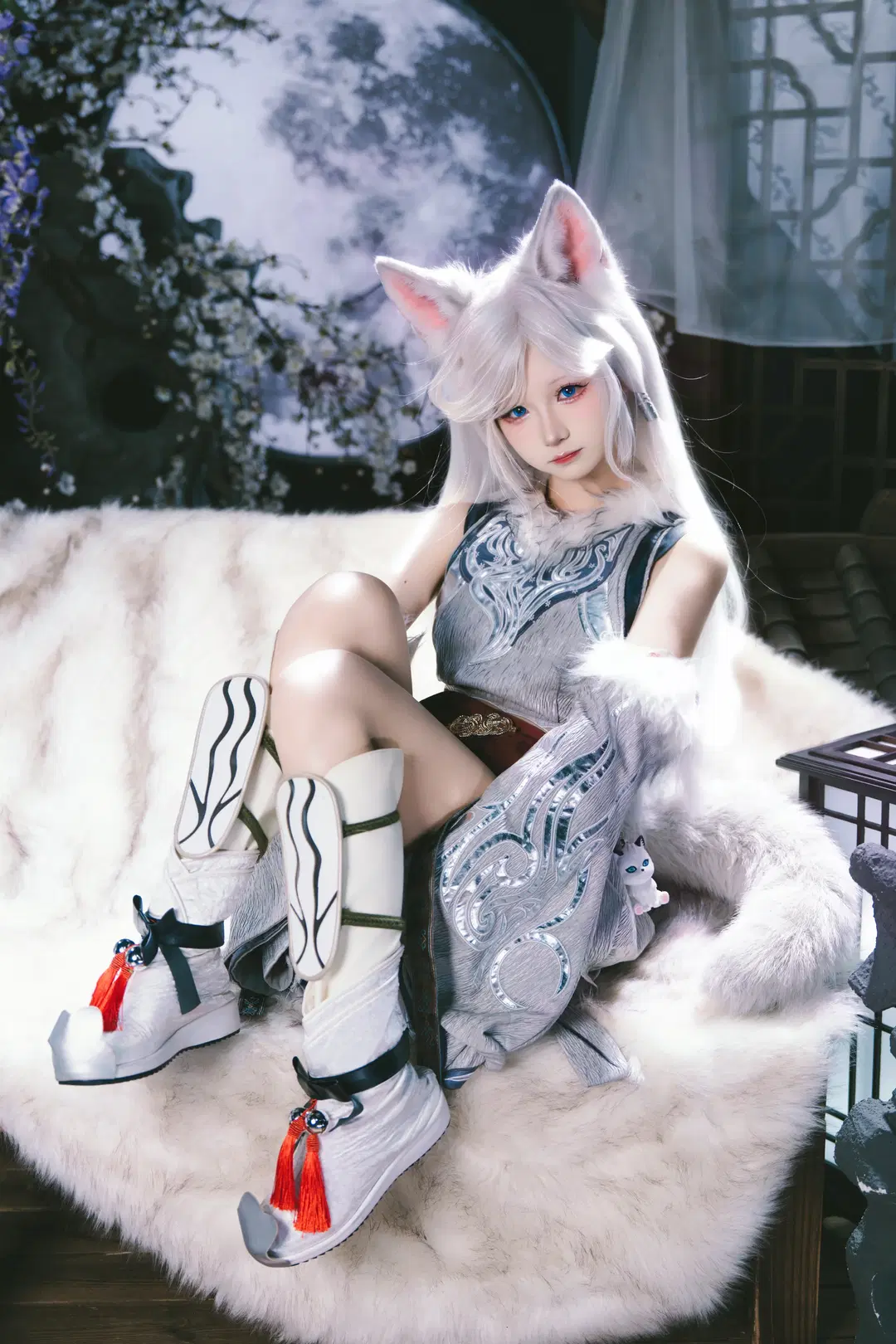【Yin Yue cosplay】The Silver Fox Beneath the Moon from A Record of a Mortal's Journey to Immortality by X_Pu - Image 7