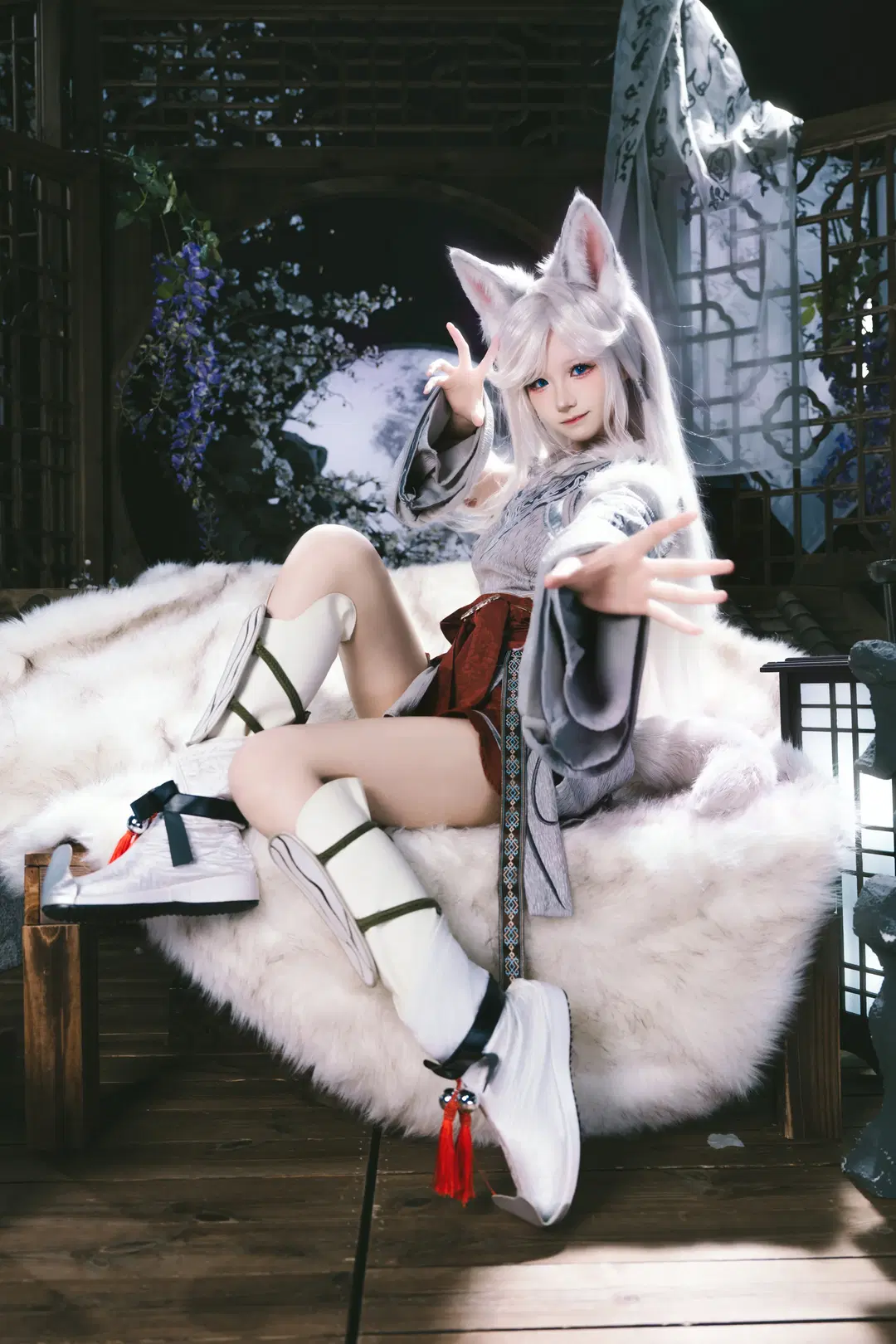 【Yin Yue cosplay】The Silver Fox Beneath the Moon from A Record of a Mortal's Journey to Immortality by X_Pu - Image 8