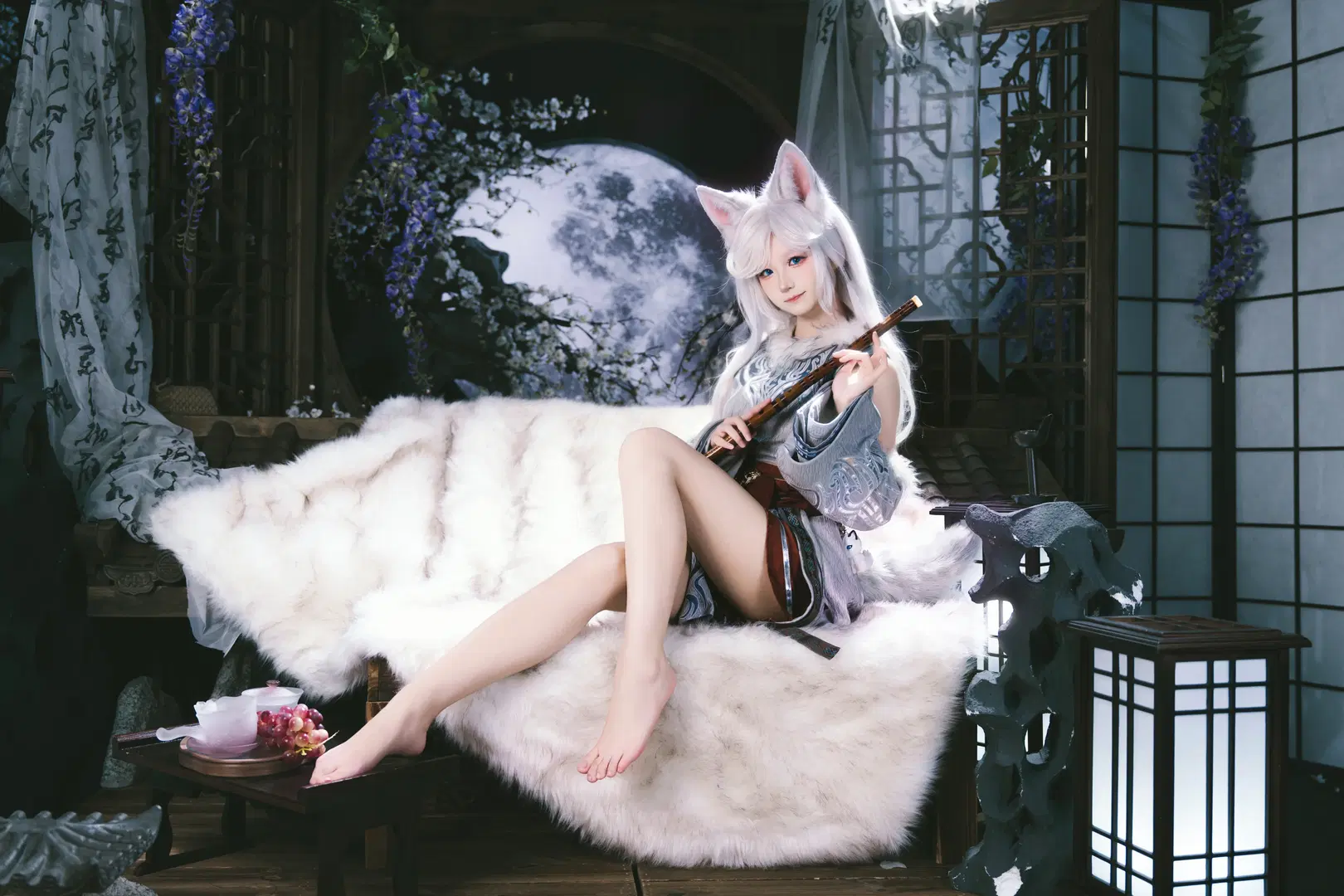 Ancient style cosplay, Chinese anime cosplay, Fox girl, Yin Yue cosplay, A Record of a Mortal's Journey to Immortality