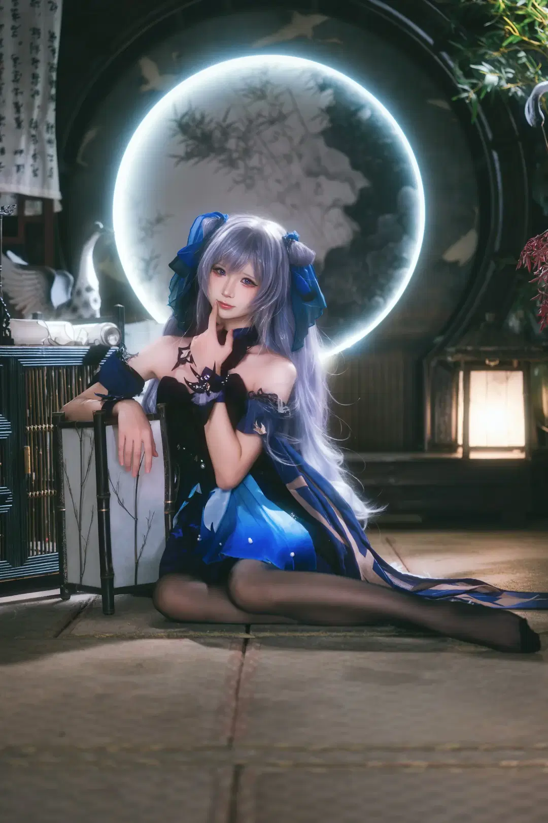 [Keqing cosplay] Genshin Impact: Yuheng of the Qixing in Midnight Elegance by X_Pu - Image 5