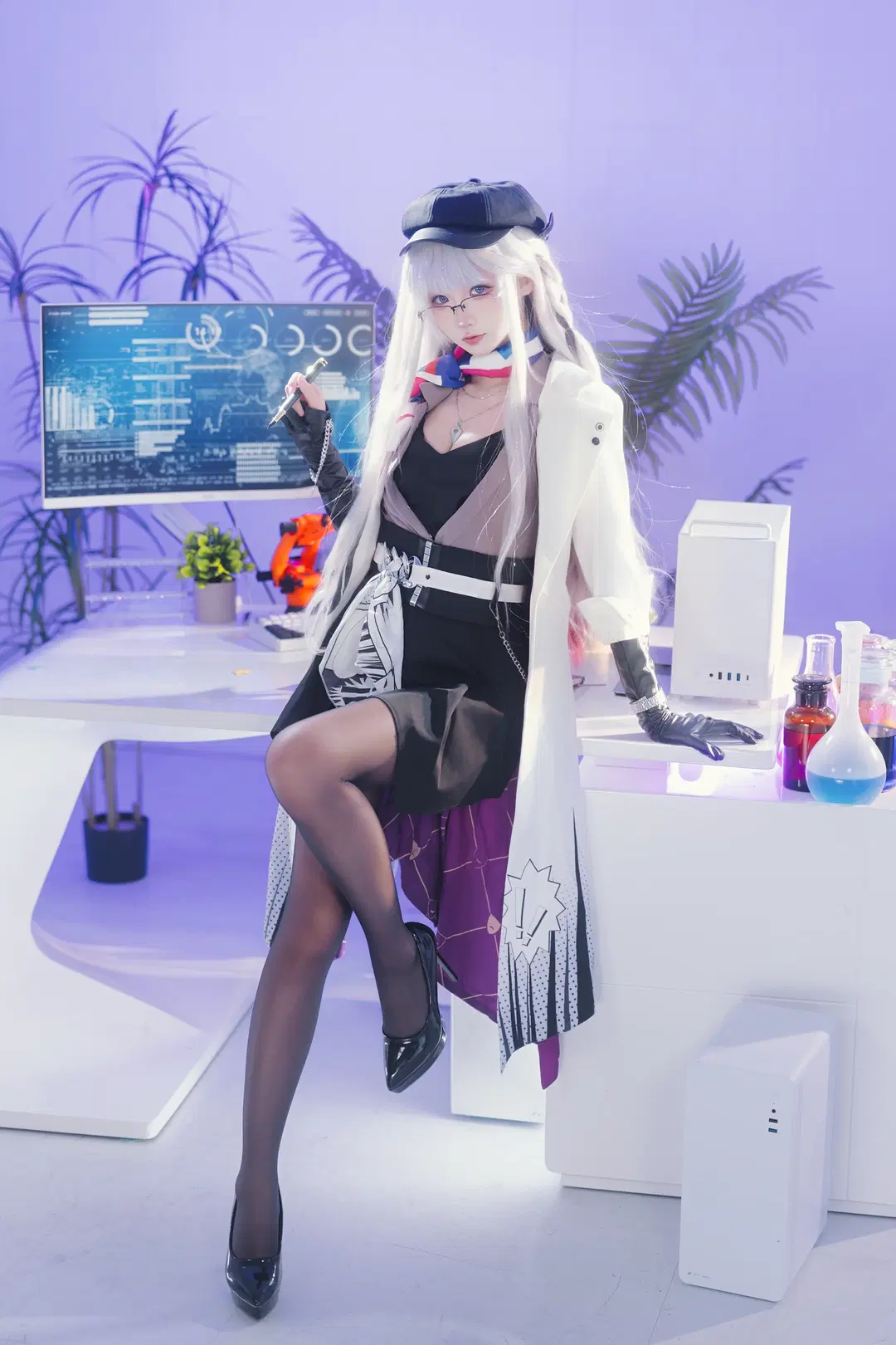 【虚照cos】崩坏星穹铁道白大褂实验室造型 - X_Pu - 第2张