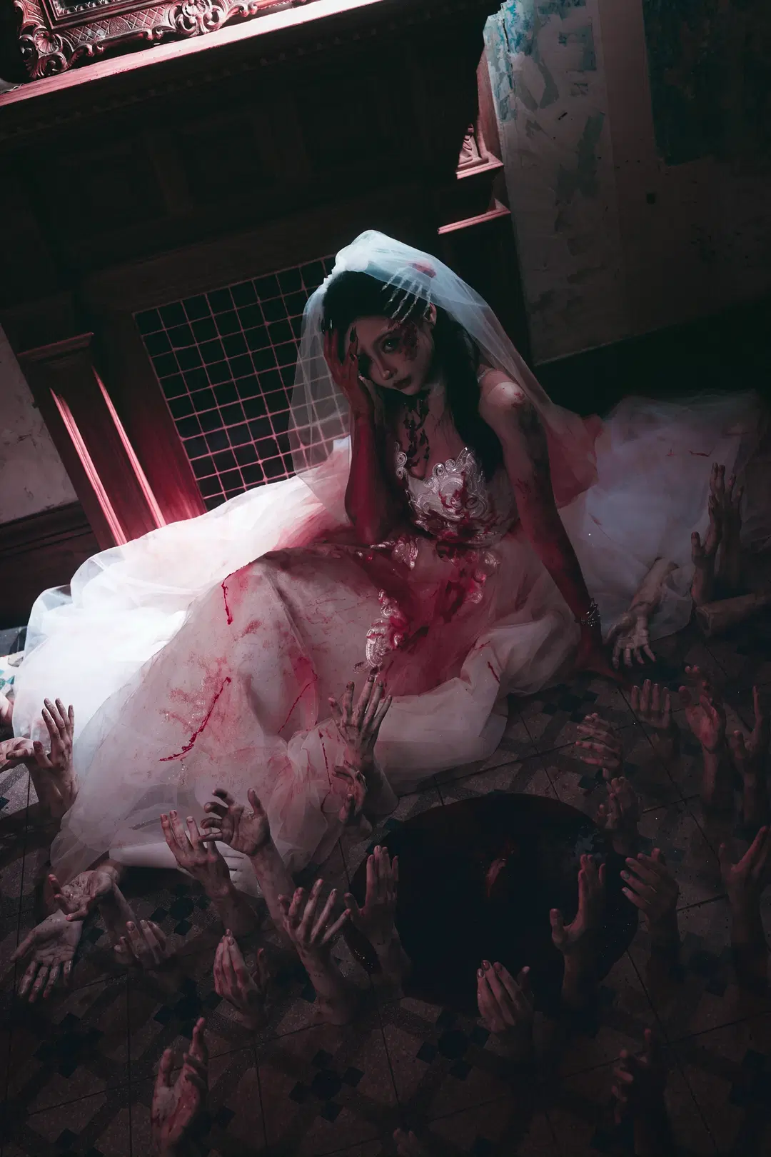 【Bloody Bride cosplay】Kill Bill: Recreating the Iconic Battle-Damaged Look | Morbid aesthetics Horror photoshoot by X_Pu - Image 3