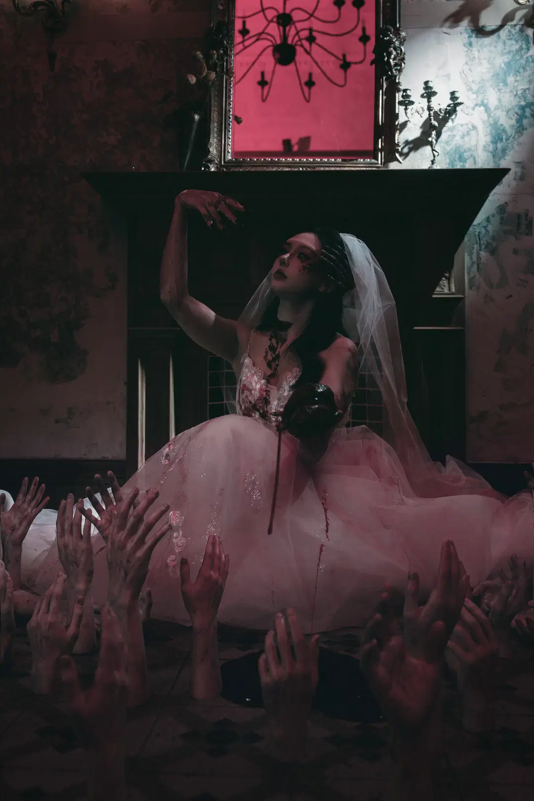 【Bloody Bride cosplay】Kill Bill: Recreating the Iconic Battle-Damaged Look | Morbid aesthetics Horror photoshoot by X_Pu - Image 6